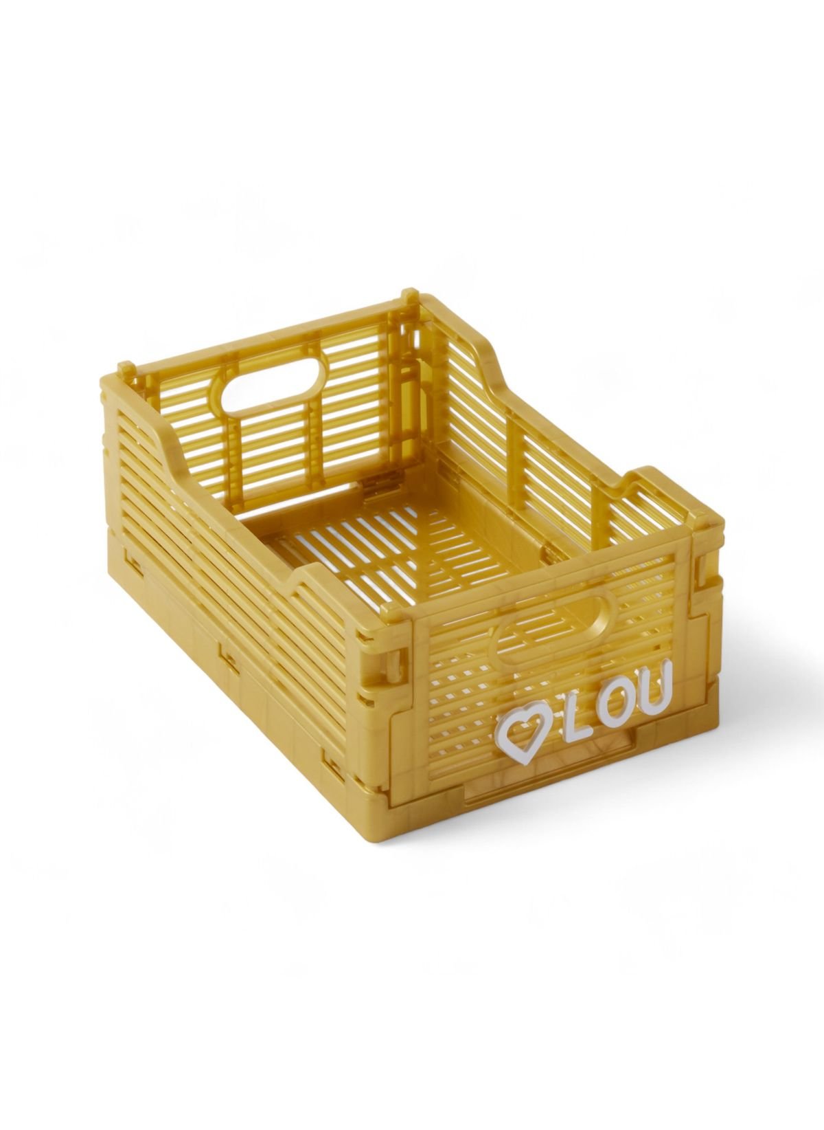 Folding plastic crate FACTORY Yellow