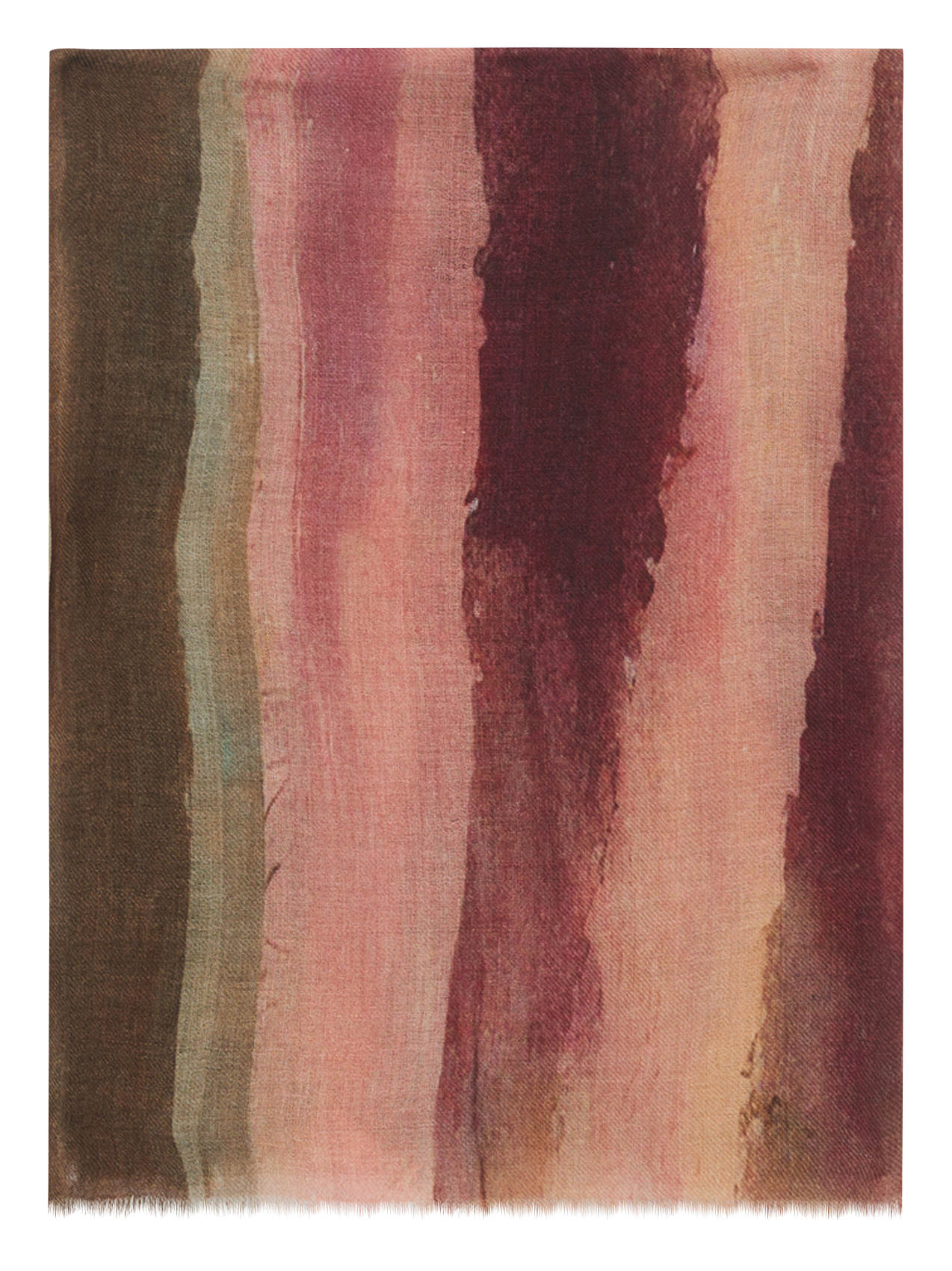 Bedruckter Wollmix-Schal GERARD DAREL Rosa