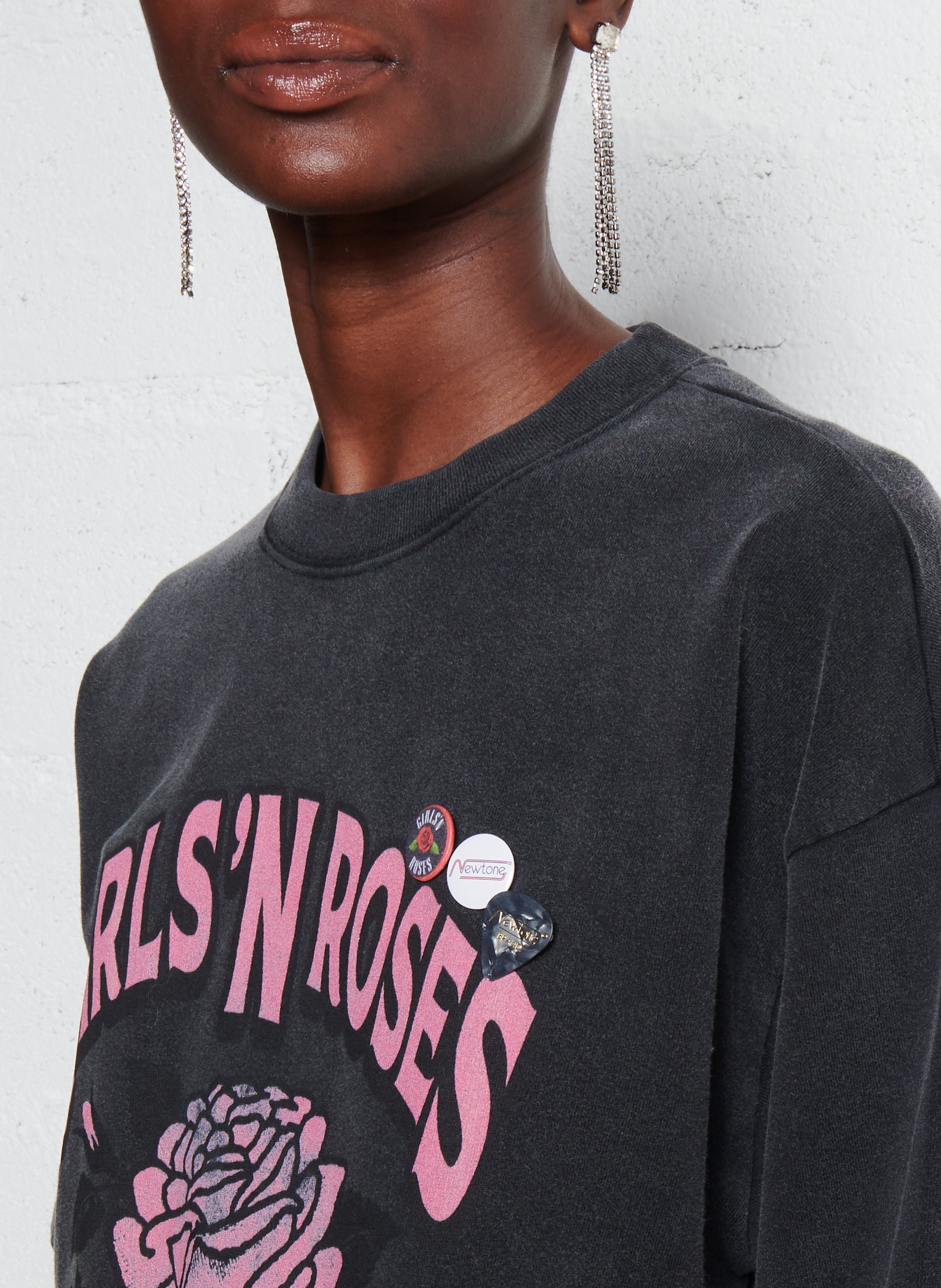 Sweat col rond en coton NEWTONE Gris