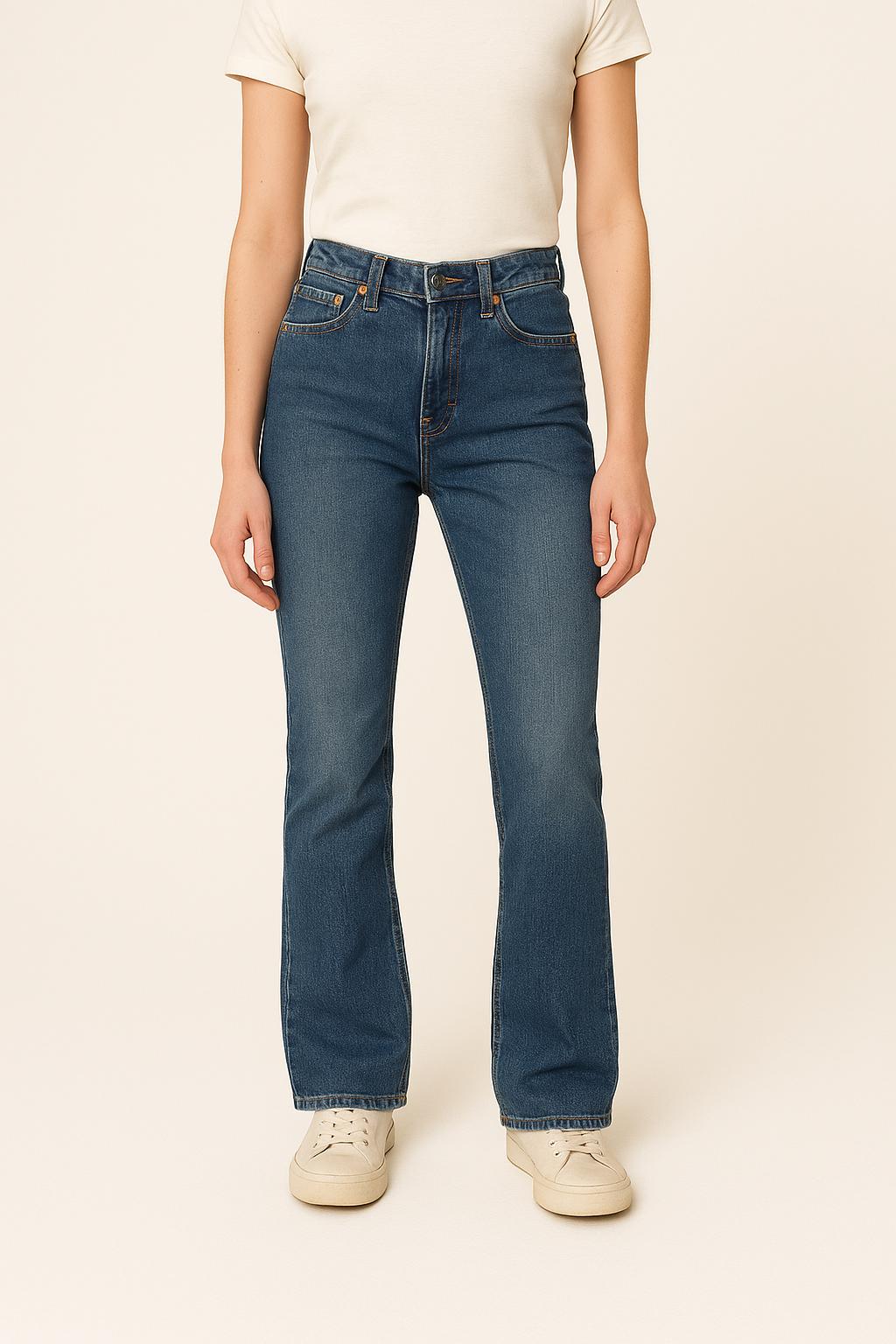 Cropped slim jeans with studs LEVI'S - Seconde main Blue