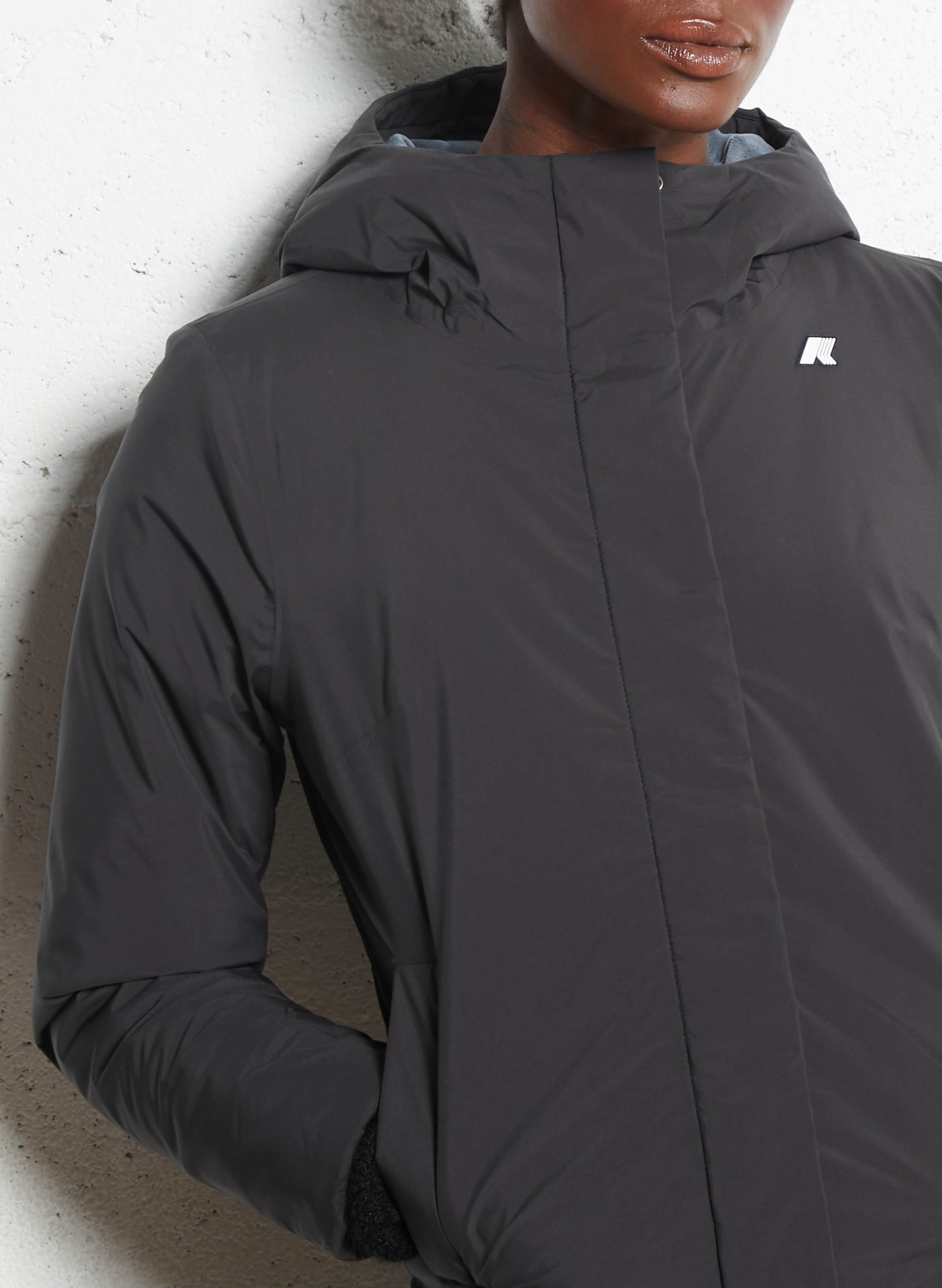 Veste rembourrée à capuche K-WAY Noir