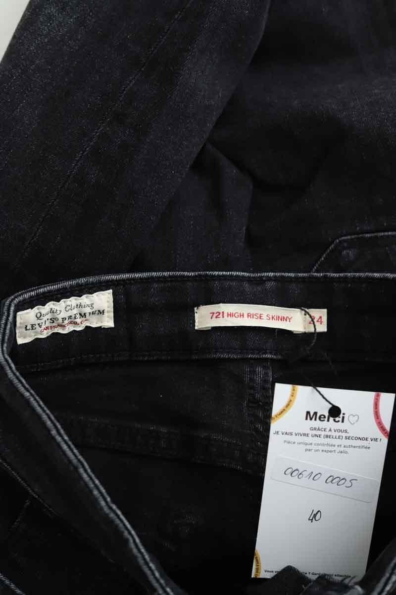 Cotton skinny jeans LEVI'S - Seconde main Black