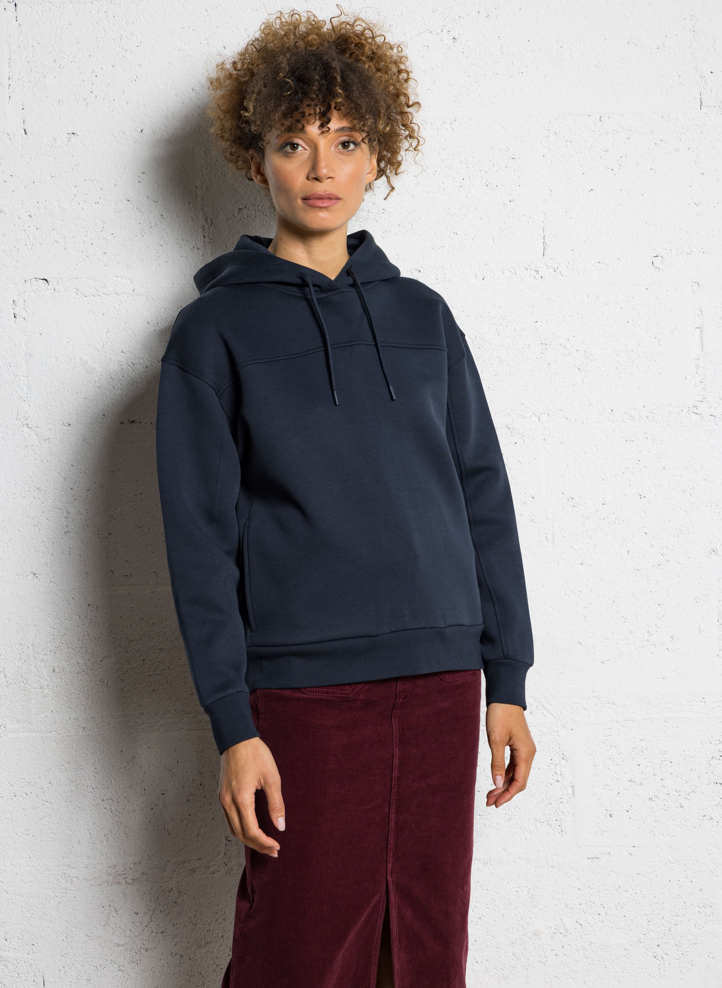 Jupe courte en coton mélangé MAISON 123 Rouge