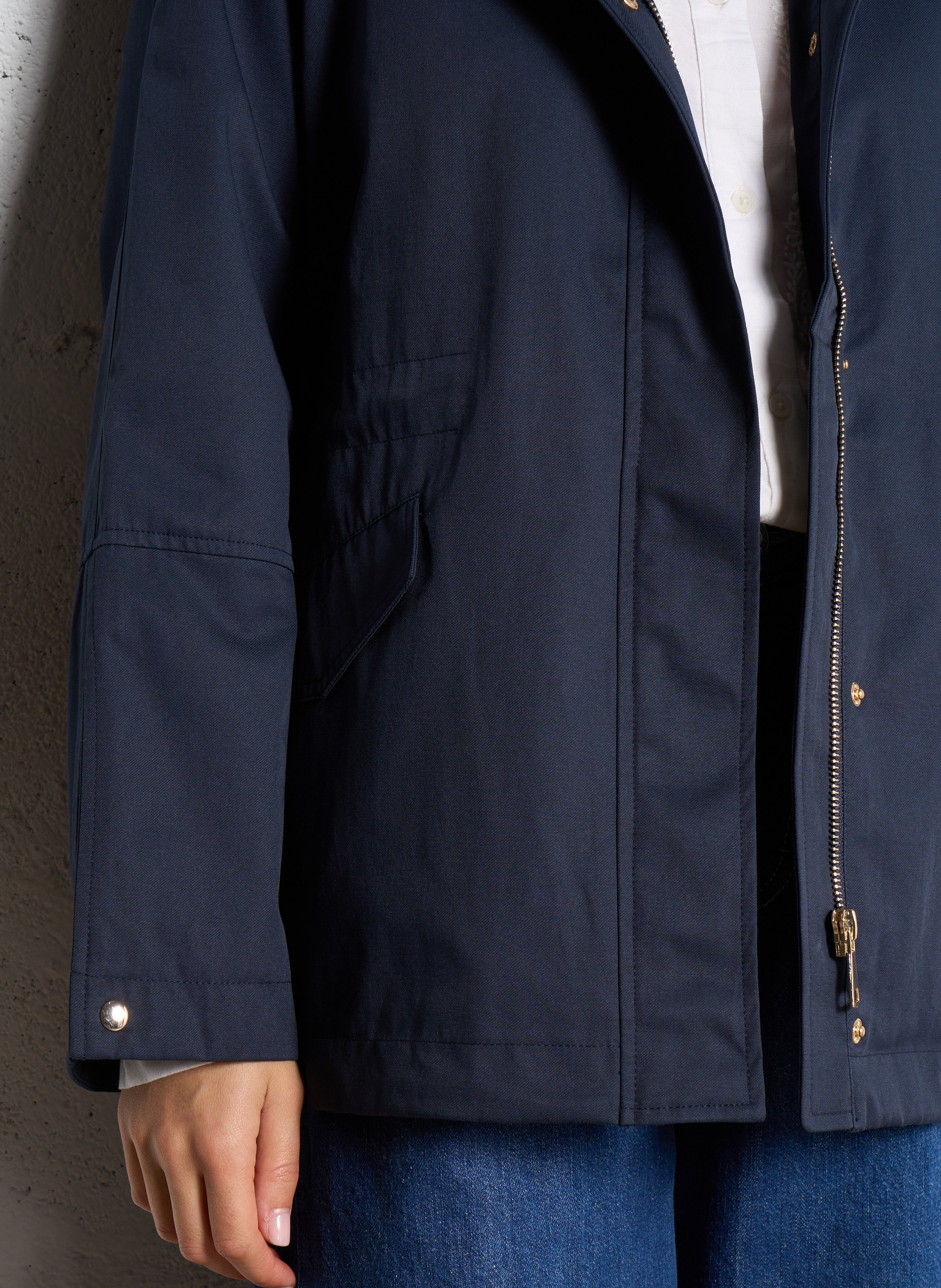 Hooded cotton blazer MAISON 123 Grey