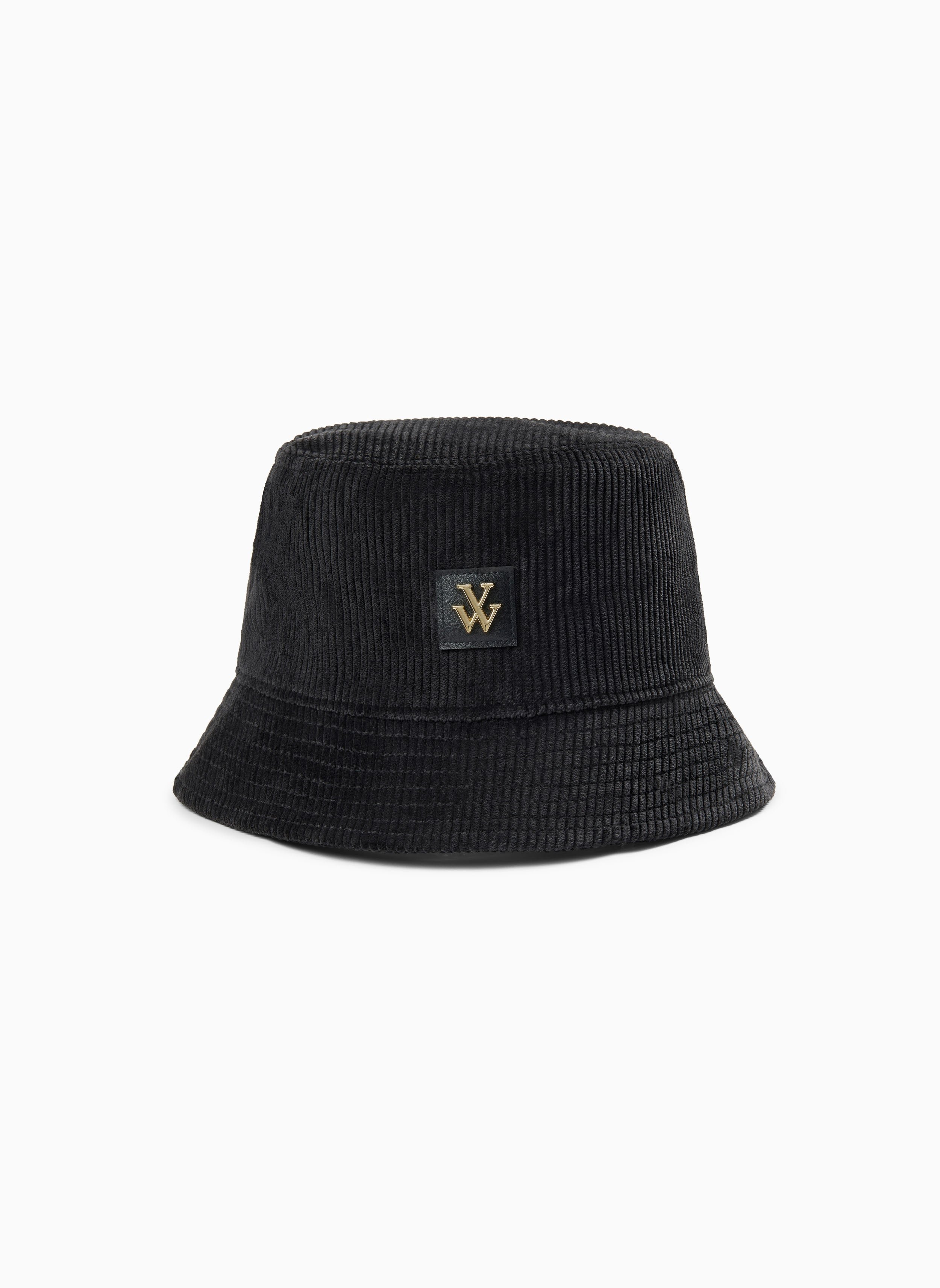 Corduroy bucket hat VANESSA WU Black