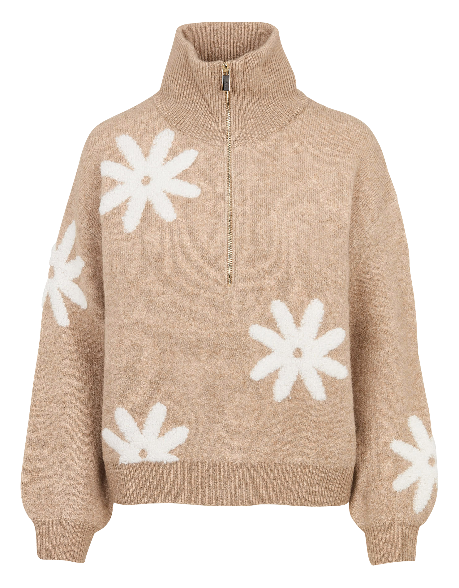 Gerade geschnittener Strickpullover KOOKAI Beige