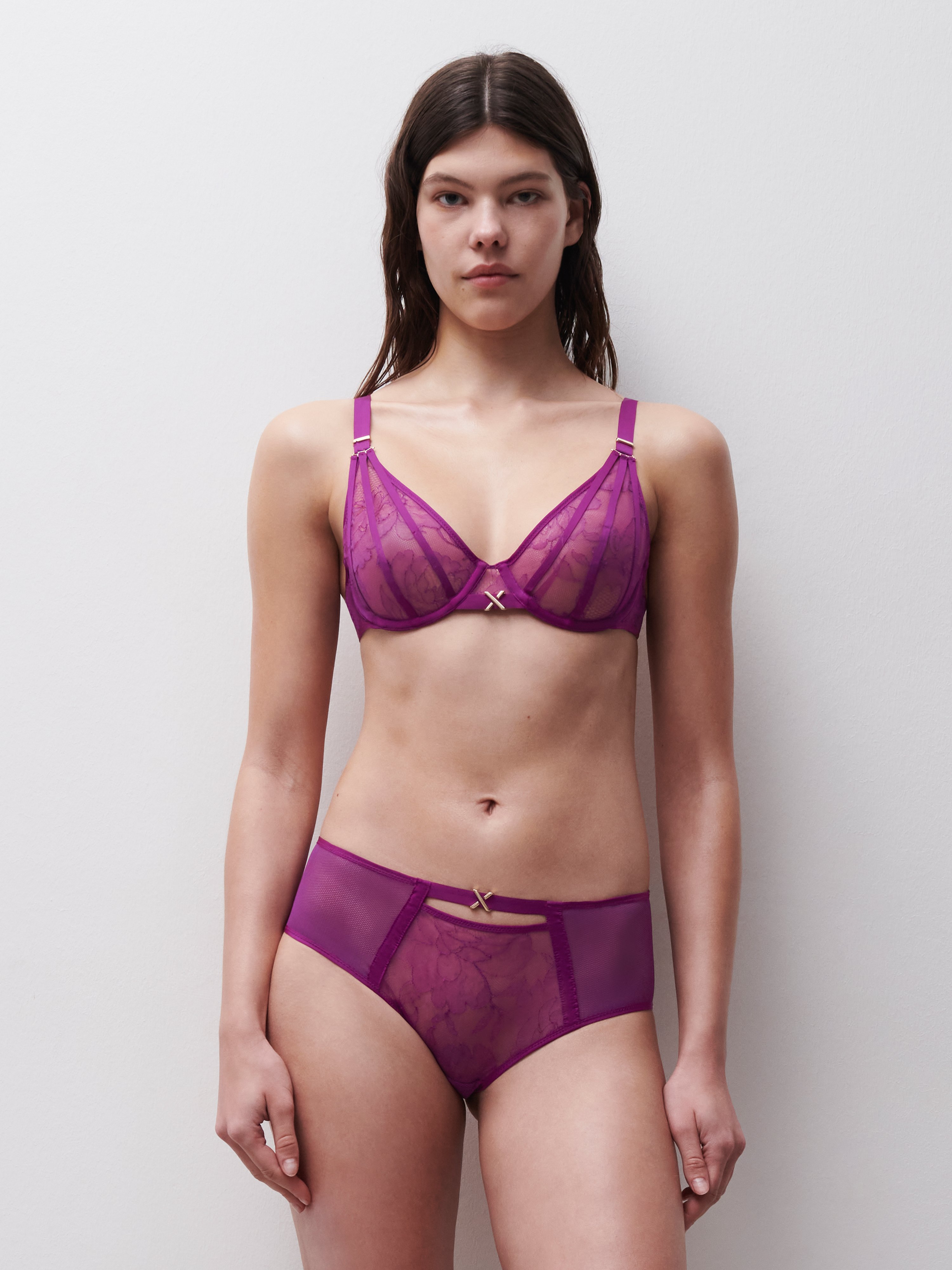 High-waisted panties CHANTELLE X Purple