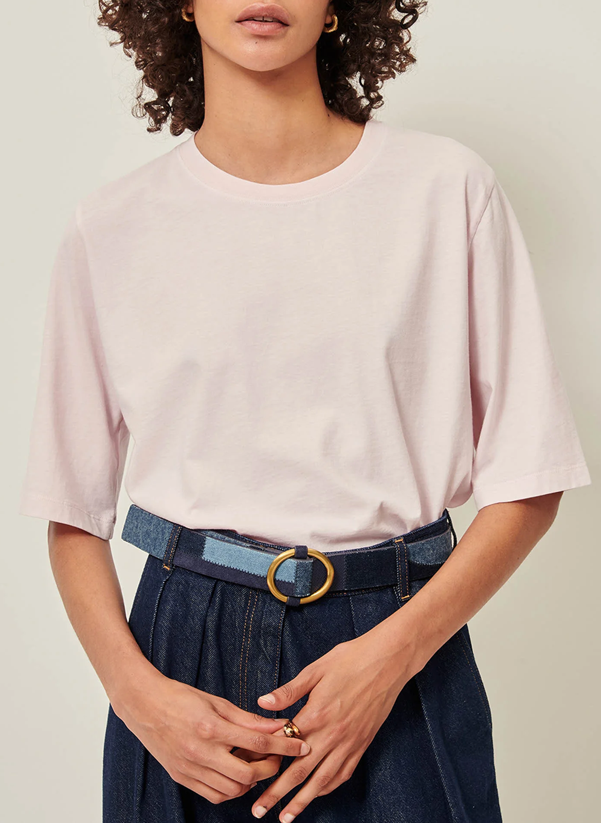 Tee-shirt oversize en coton SESSUN Rose