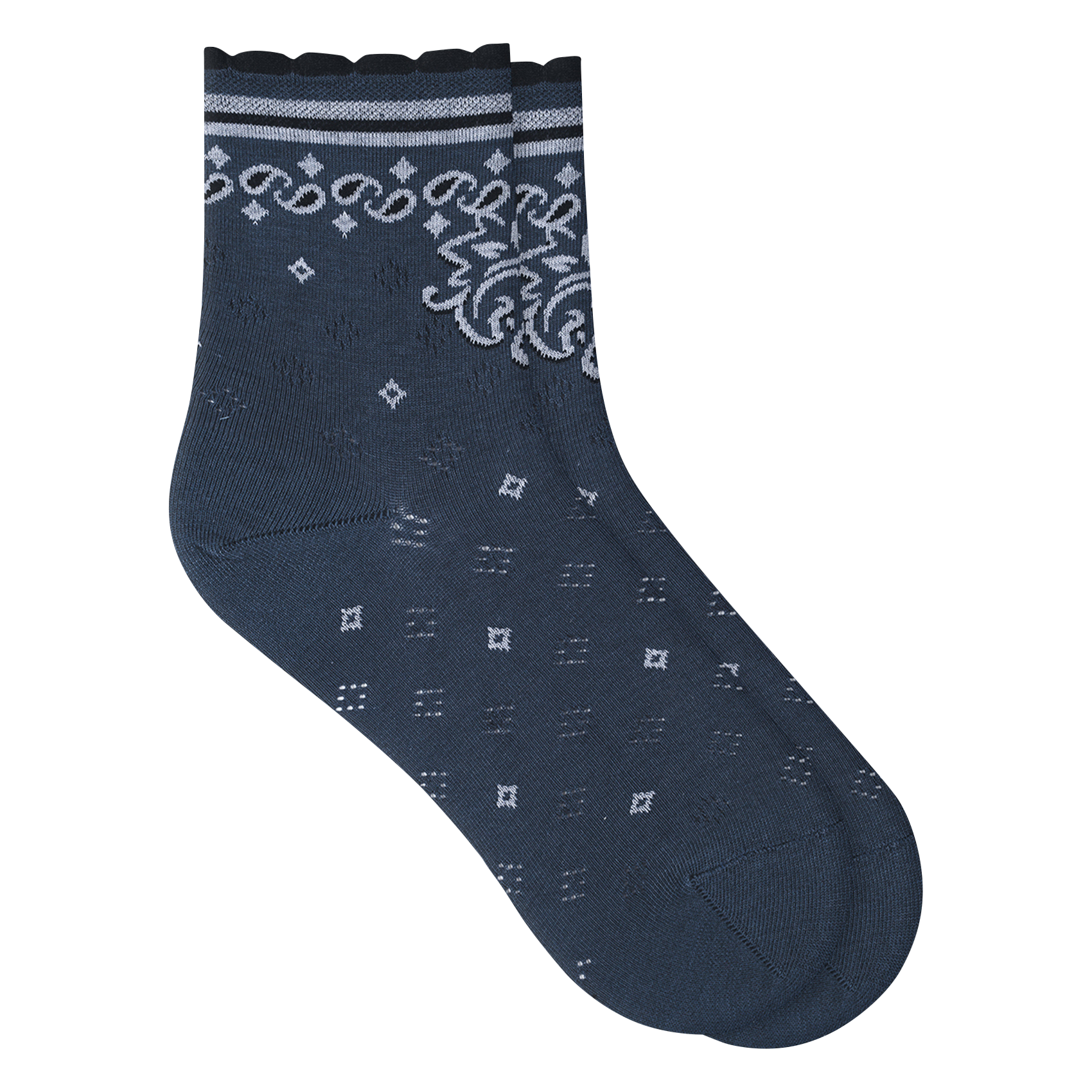 Sokken met print - katoenblend BLEUFORET Blauw