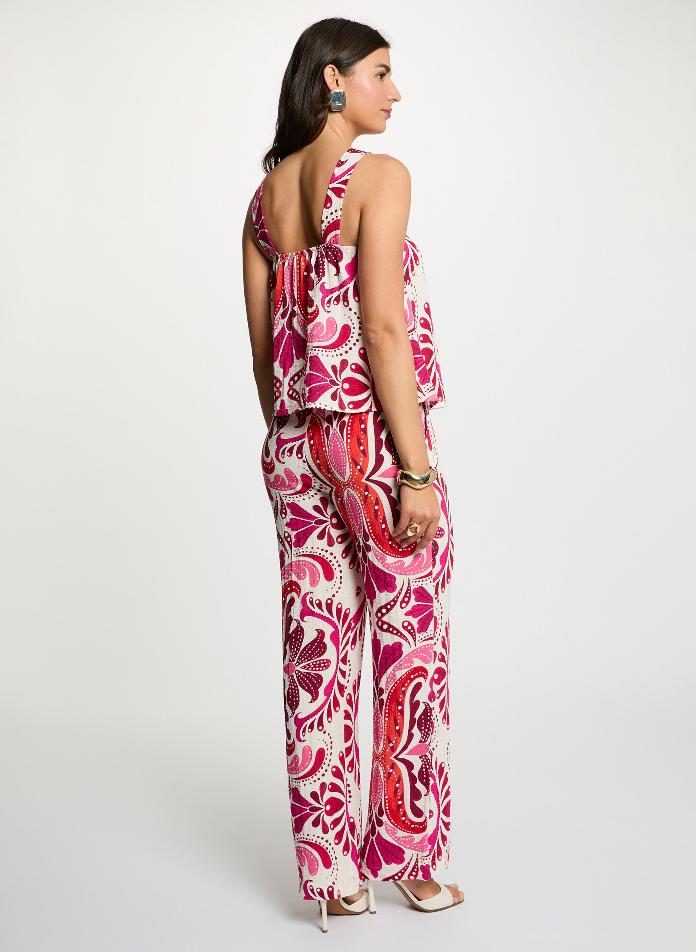 Top court imprimé MORGAN Multicolore