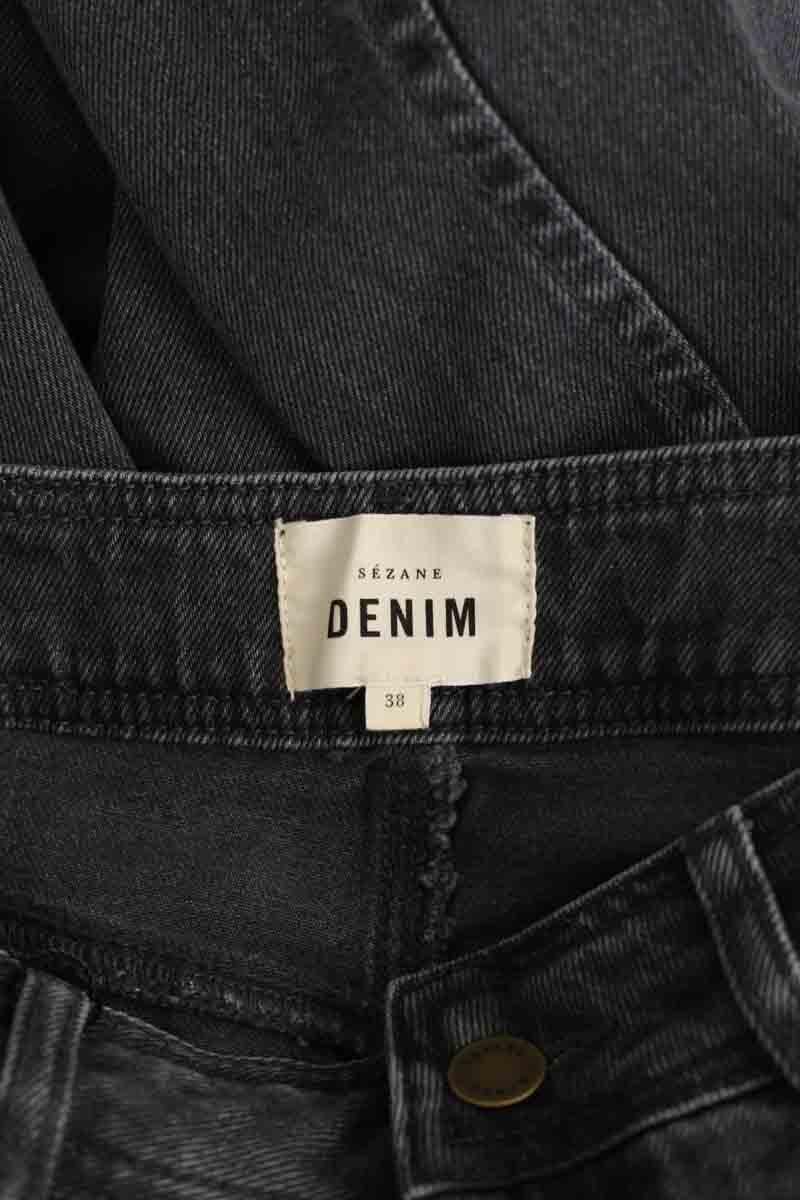 Straight cotton-blend pants SEZANE - Seconde main Grey