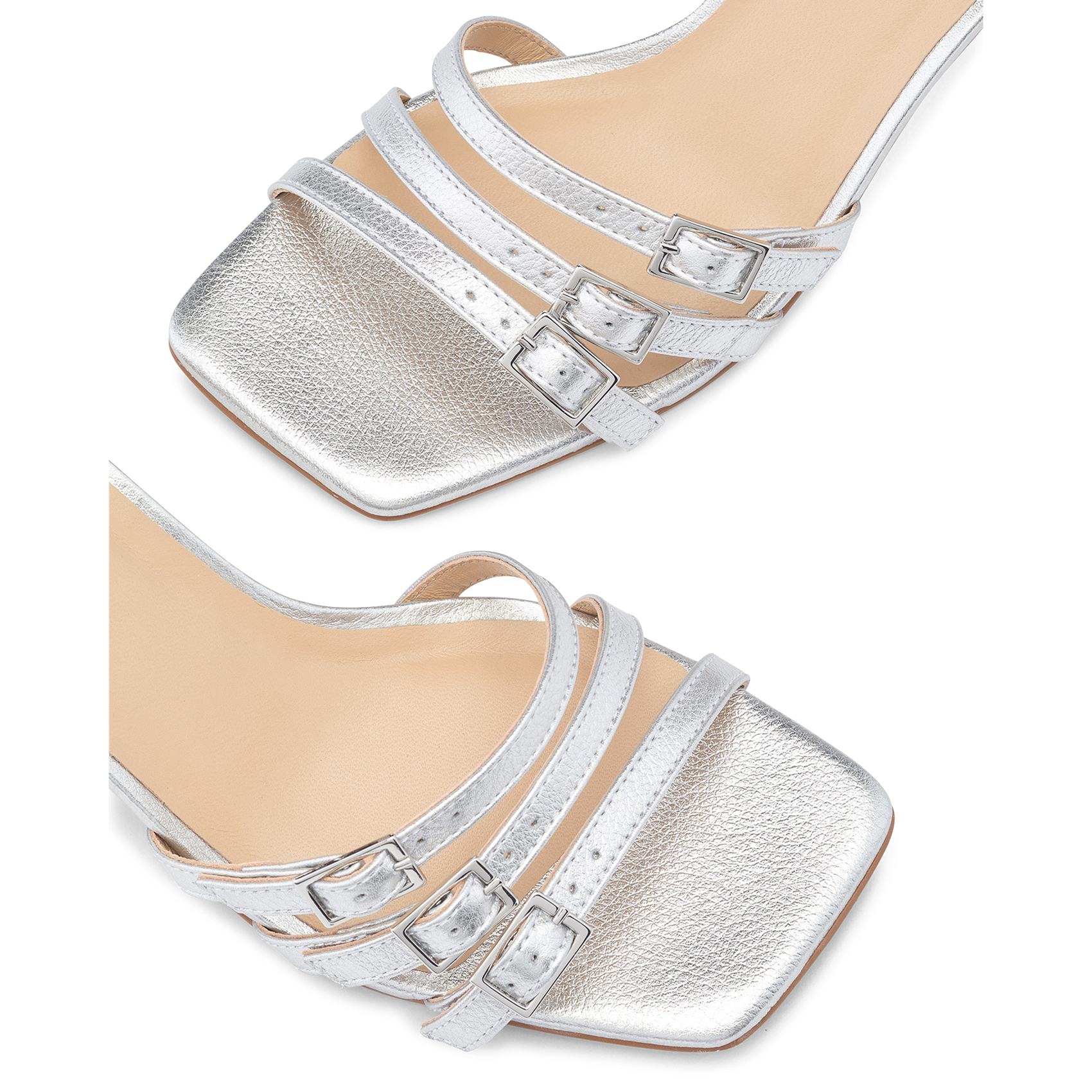 Sandalias altas de ante COSMOPARIS Plata