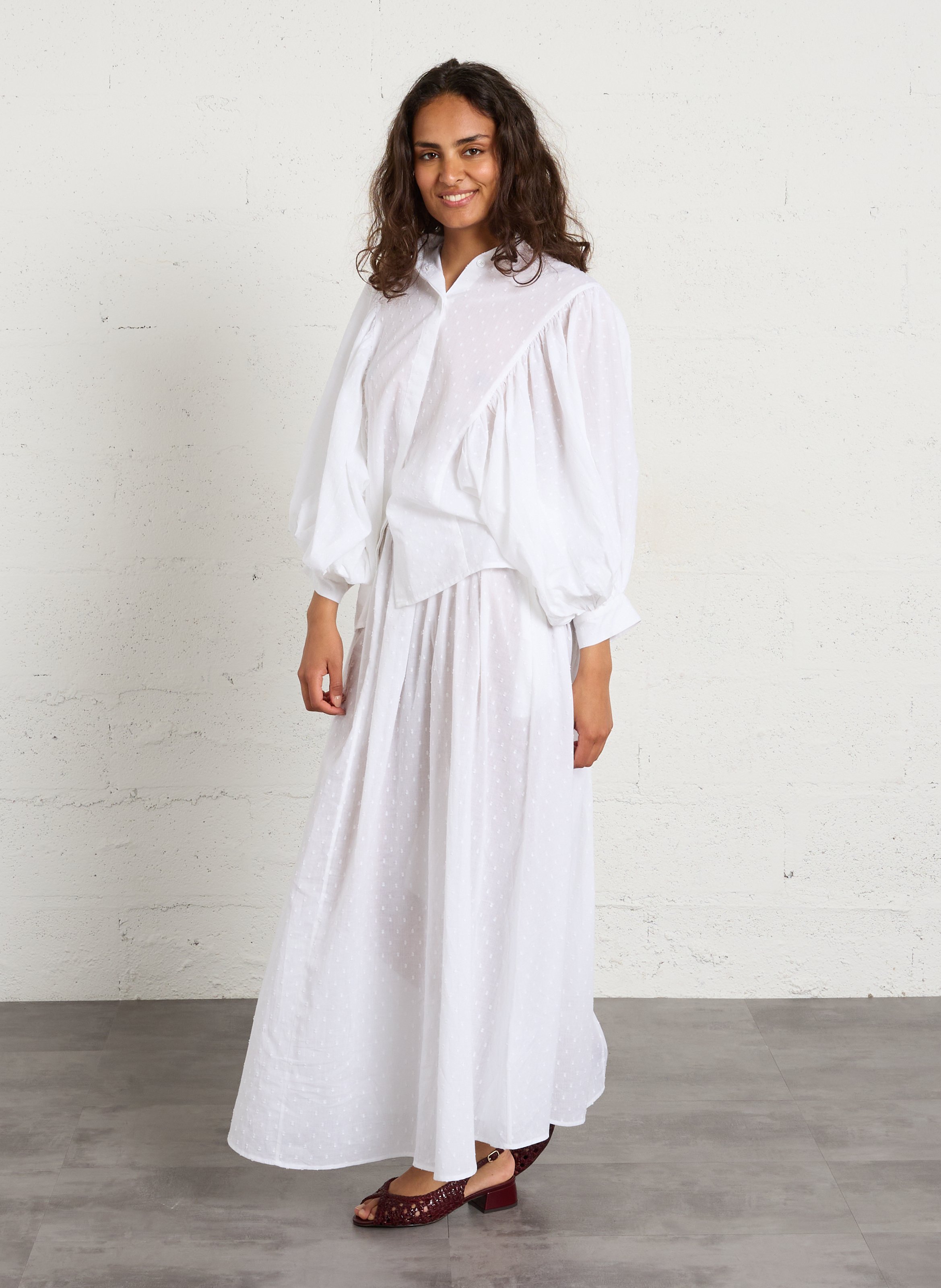 Sandales plates en cuir BOCAGE Violet