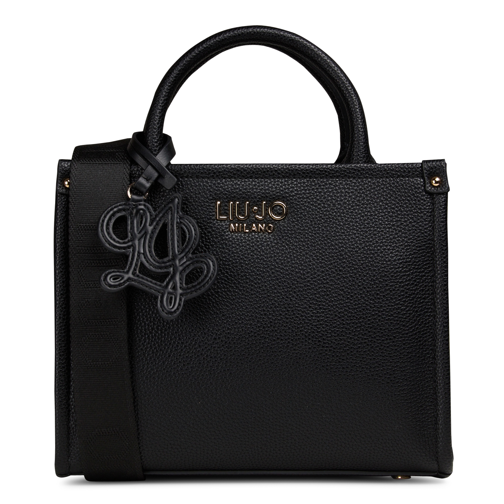 Plain grained shoulder bag LIU JO Black