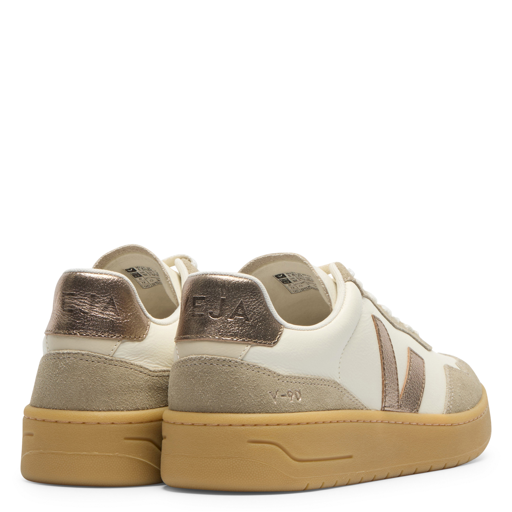 Leather low-top sneakers VEJA Golden
