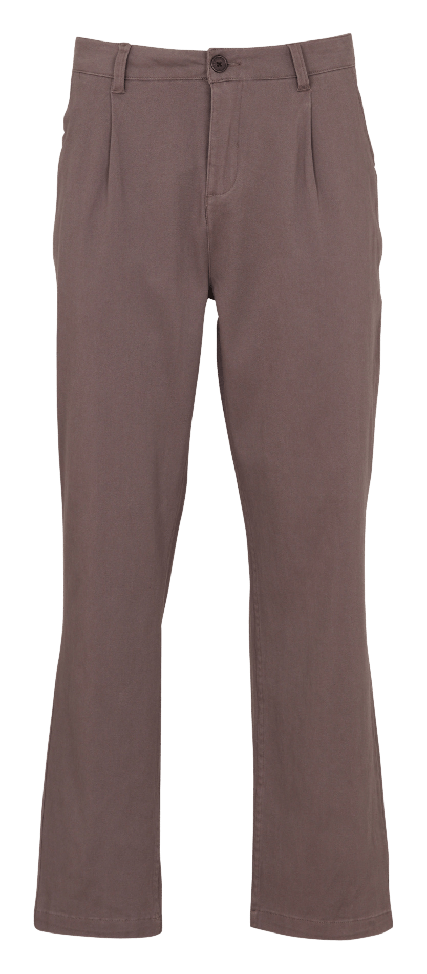Pantalon droit en coton mélangé SOLID Beige
