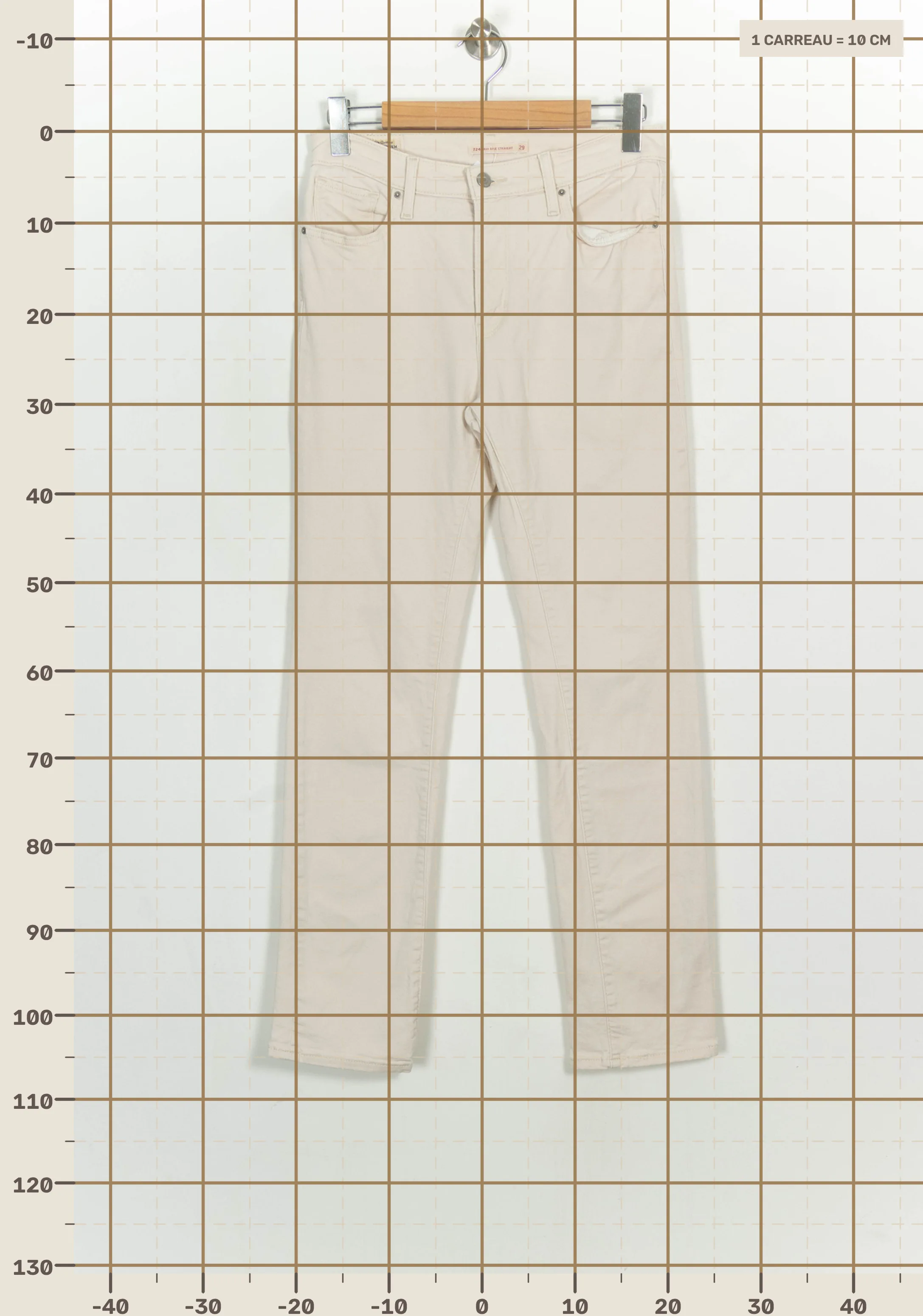 Jeans LEVI'S - Seconde main Beige