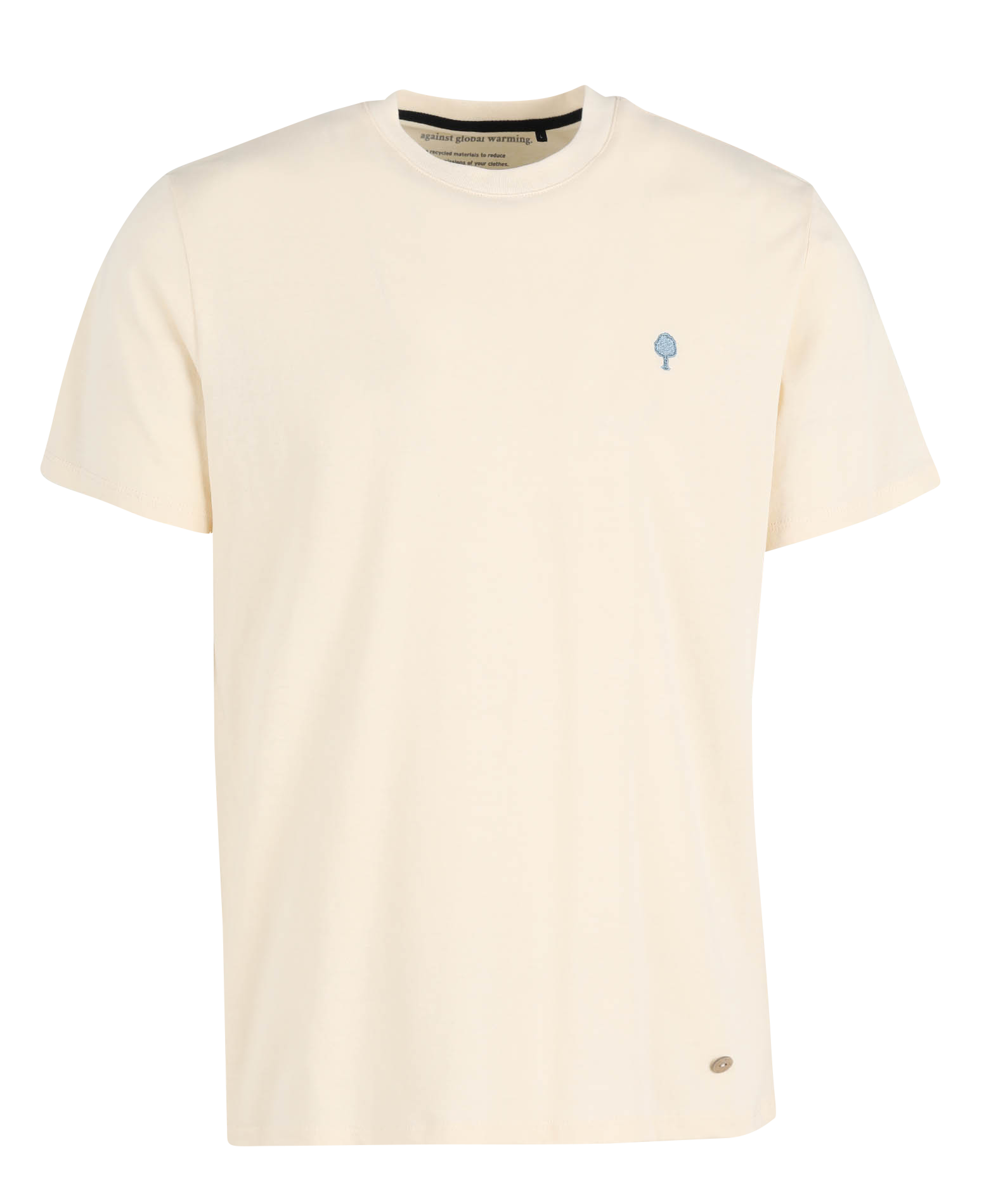Besticktes T-Shirt aus Baumwoll-Mix, Regular Fit FAGUO Beige