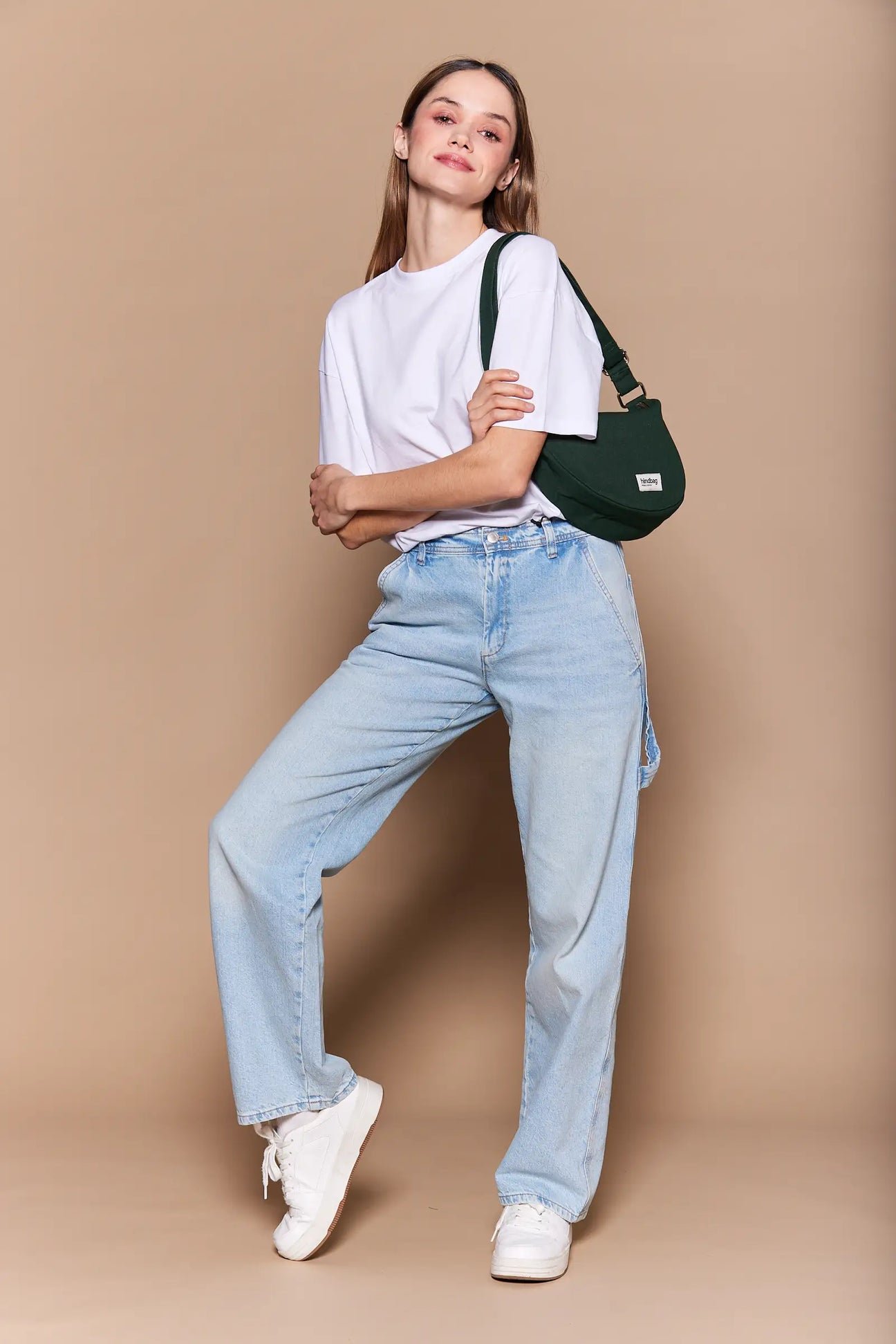 Cotton waist bag Green