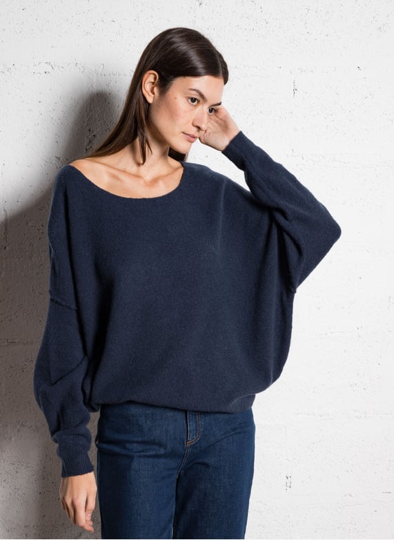 Elegante Retro Zachte Driehoekige Hals Effen Trui Top, Gebreide Casual Elegante Retro Zachte Driehoekige Hals Effen Trui Top, Gebreide Casual