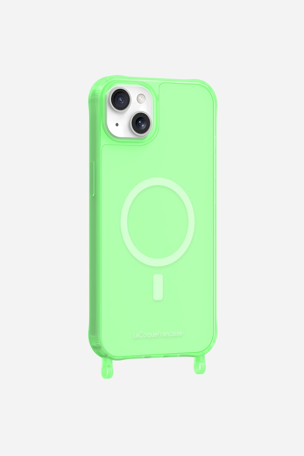 Magsafe phone case with rings for iPhone 15 plus LA COQUE FRANCAISE Green