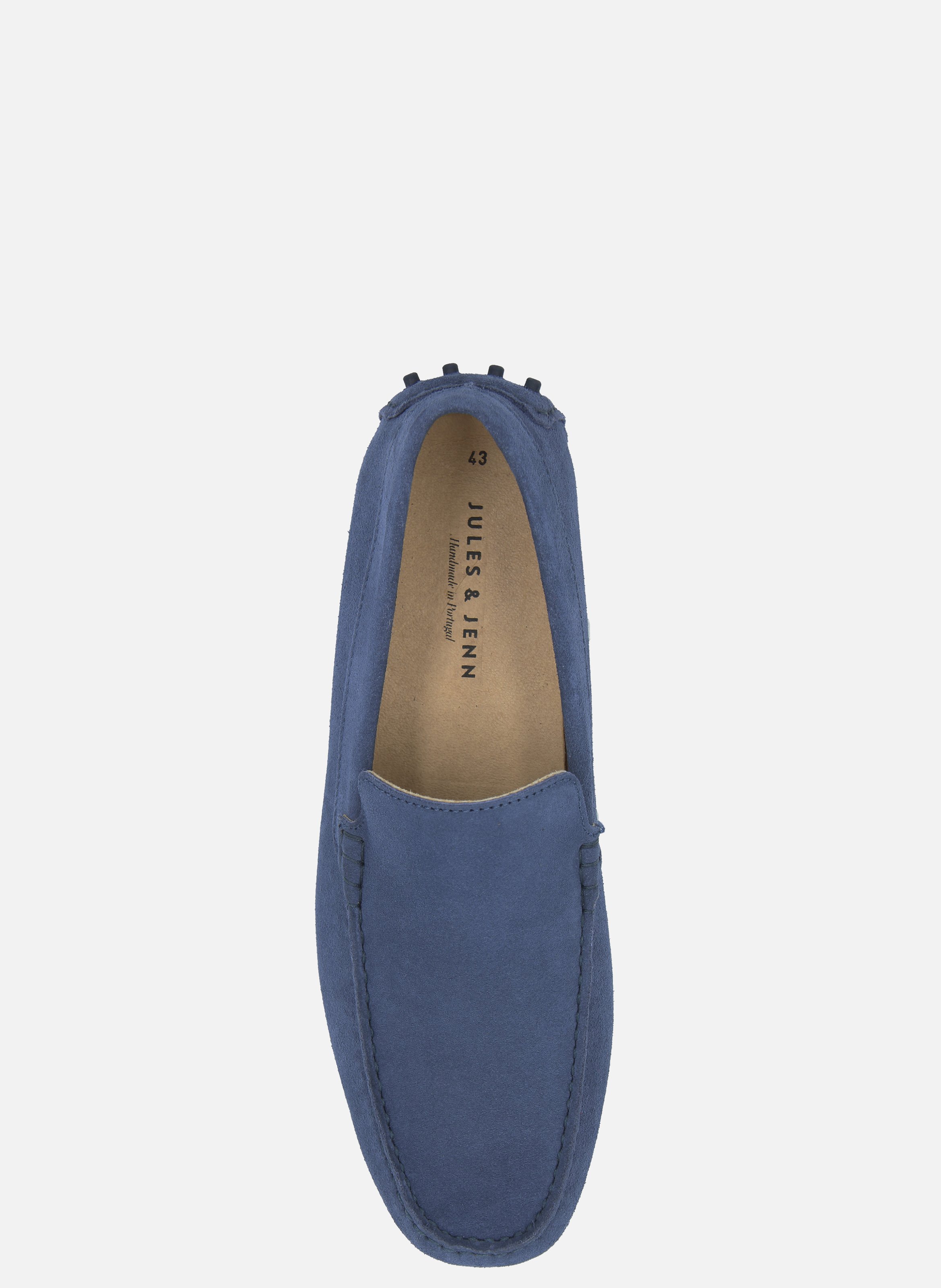 Suede leather pin loafers JULES & JENN Blue