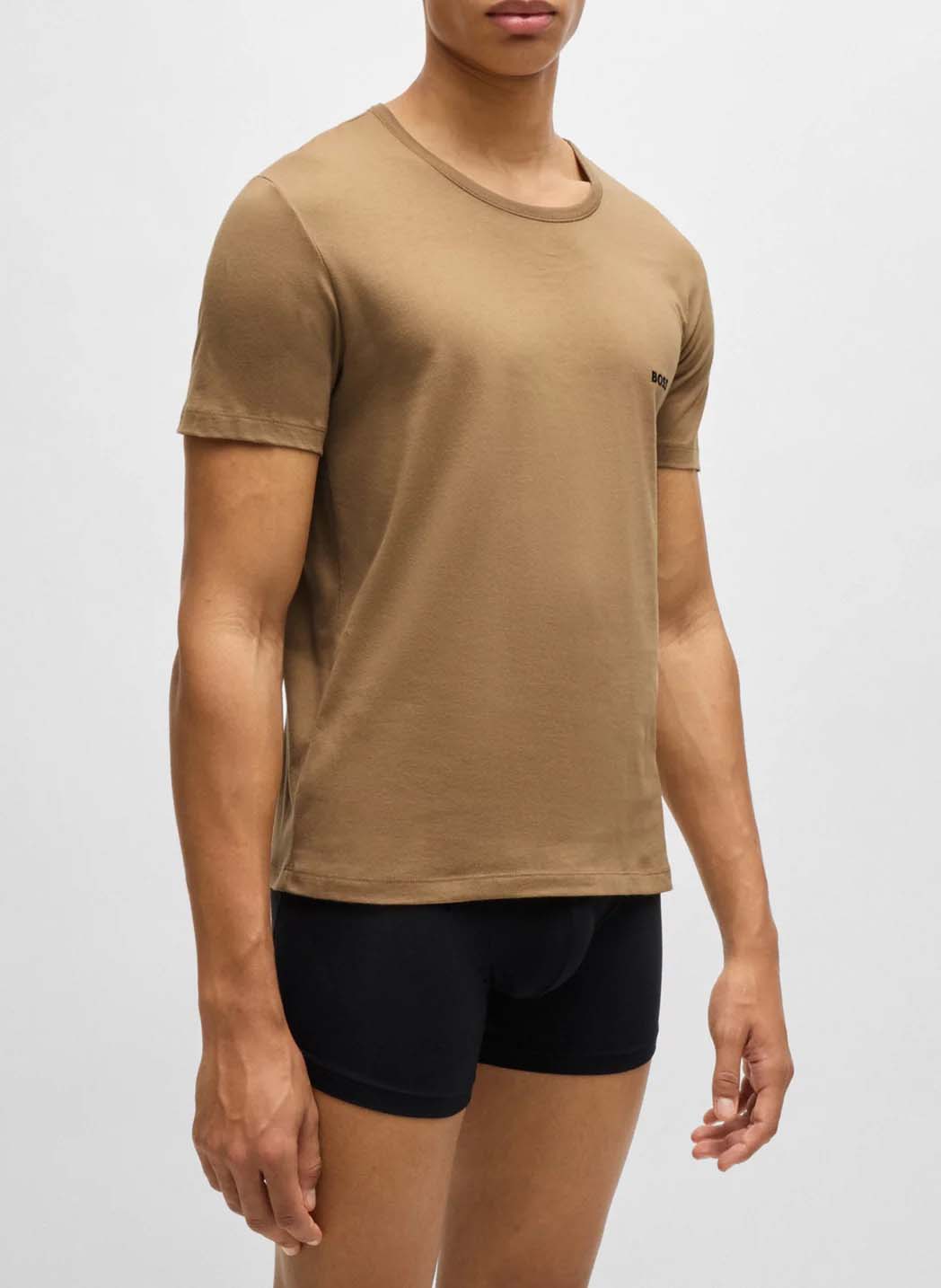 Pack of 3 round-neck cotton T-shirts BOSS