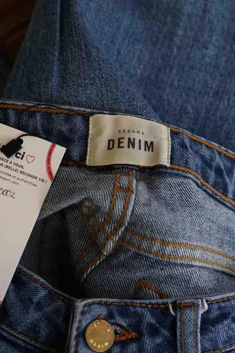 Cotton jeans SEZANE - Seconde main Blue