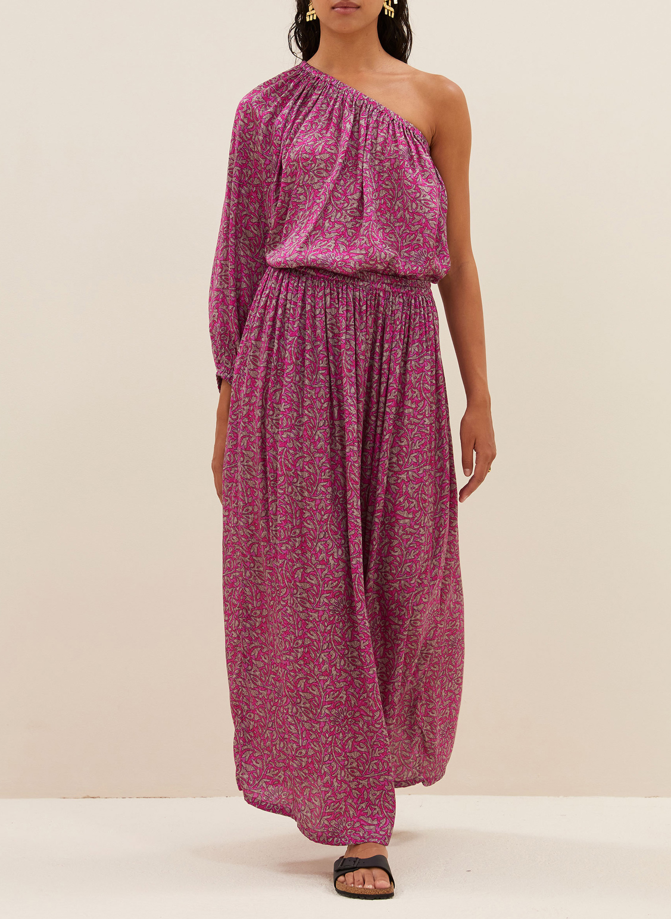 Straight printed blouse BY BAR Purple