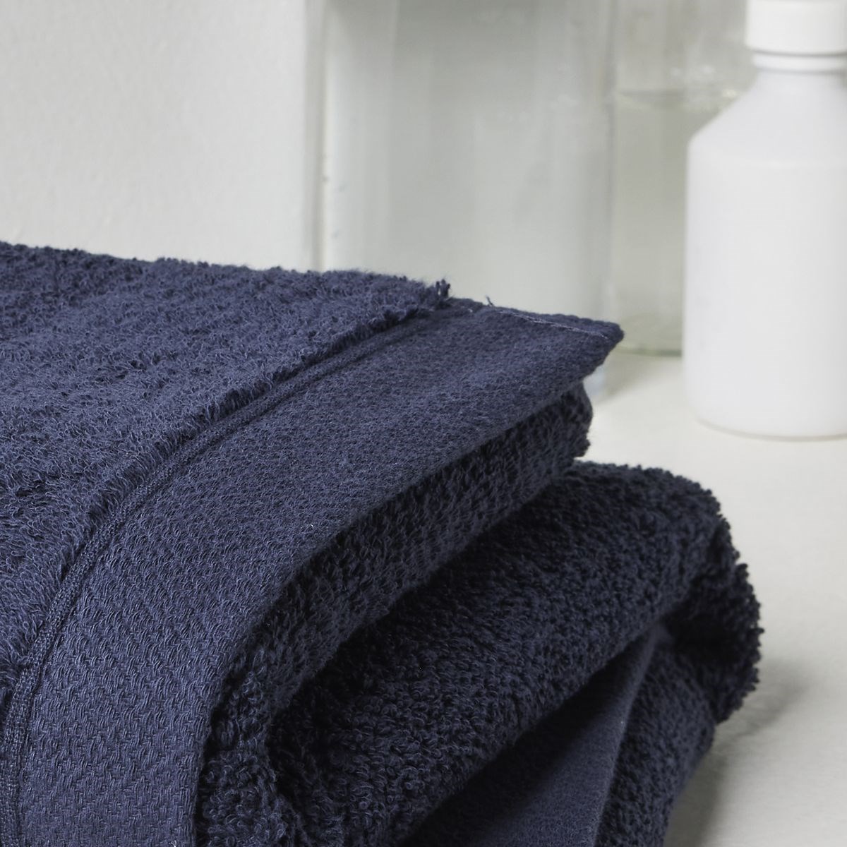 Solid color cotton bath towel TODAY LINGE DE MAISON Blue