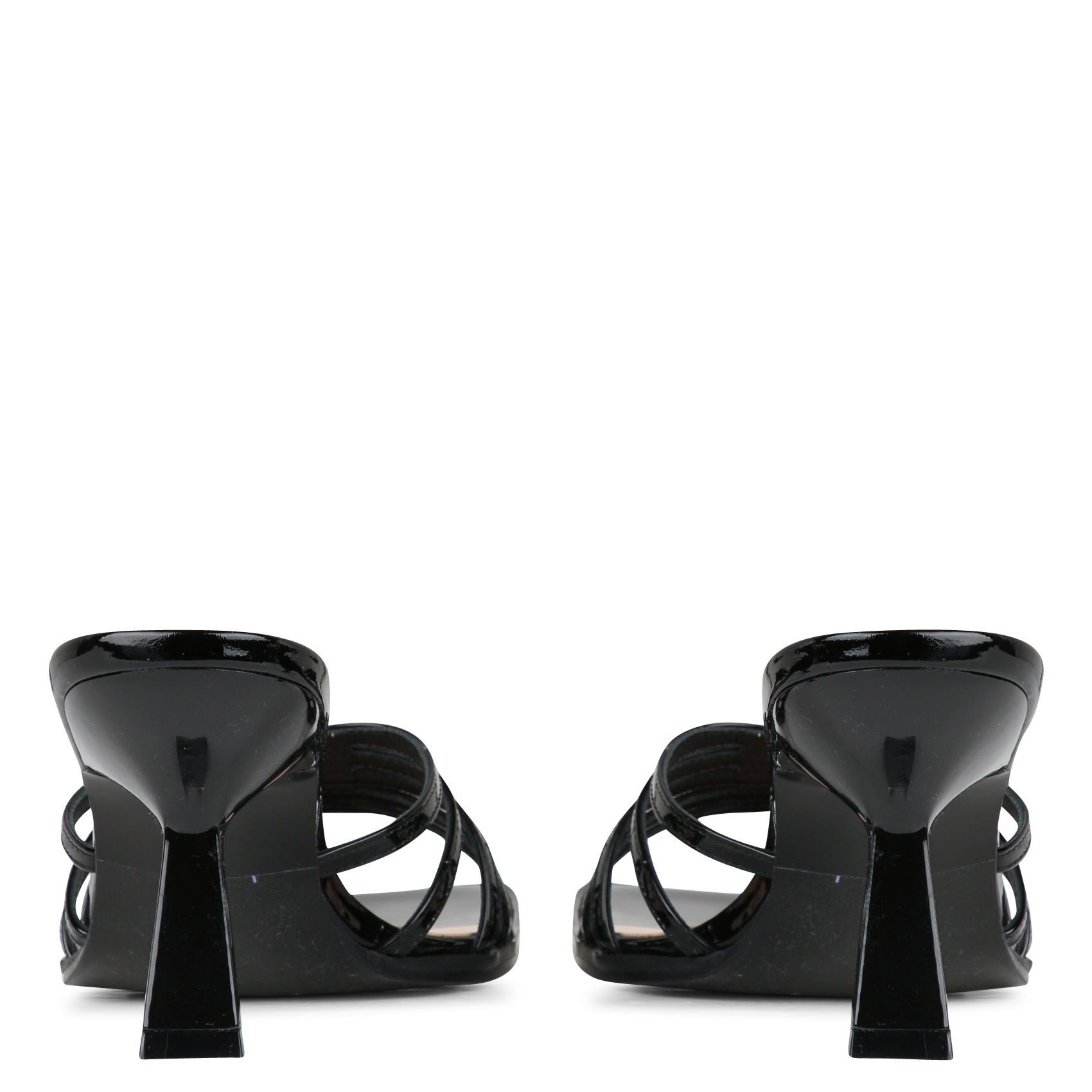 Mules hautes en cuir MI/MAI Noir