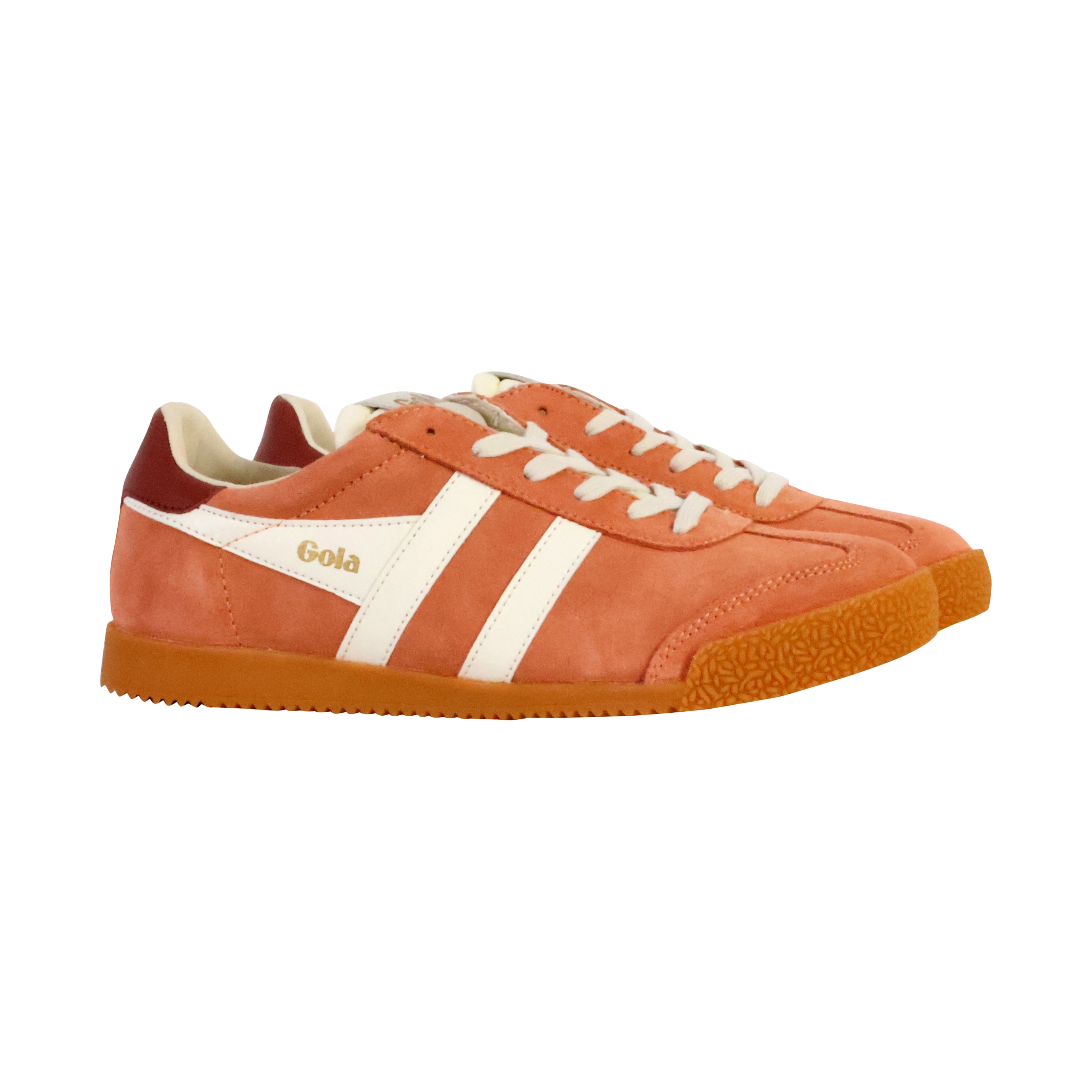 Low leather sneakers Elan GOLA Orange