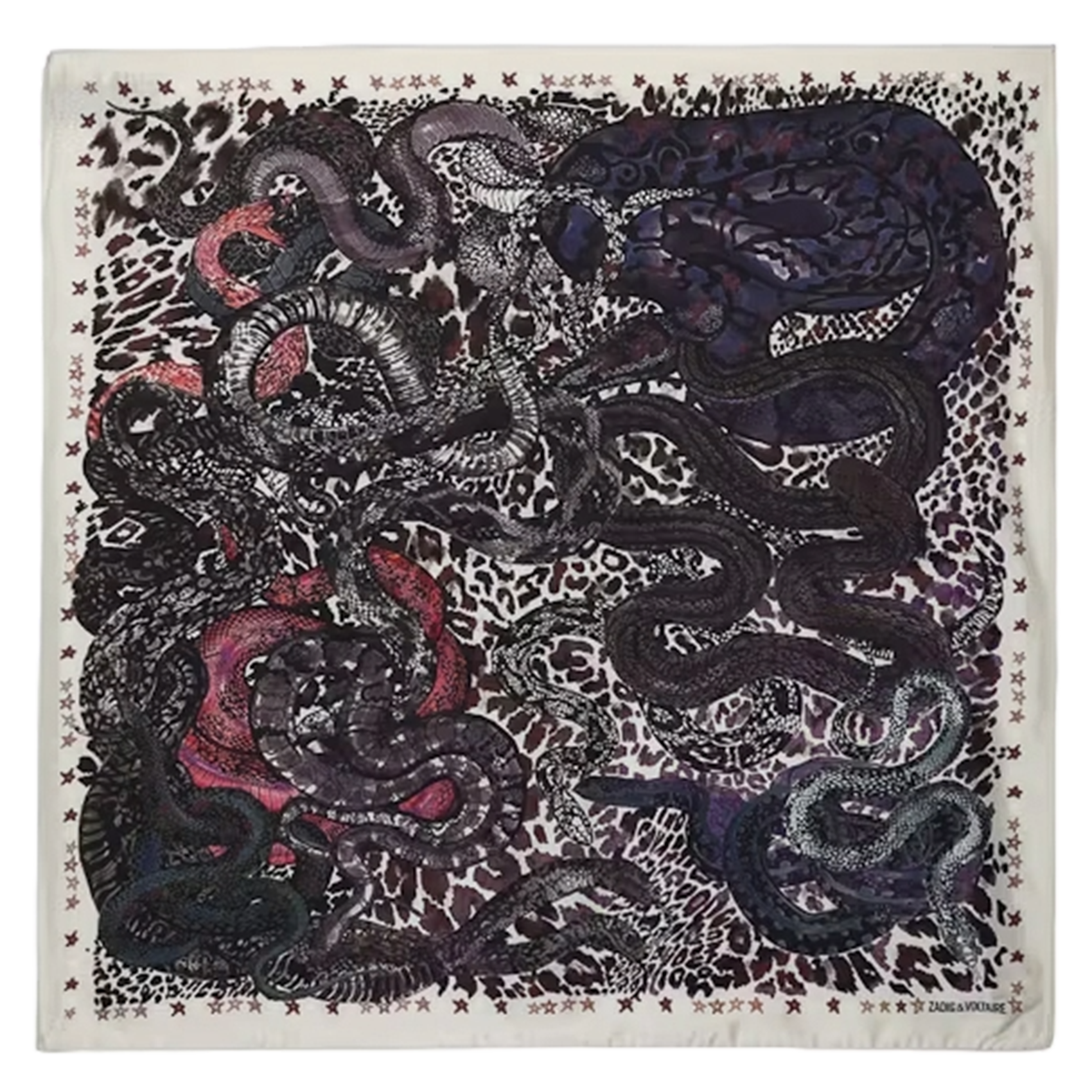 Foulard imprimé ZADIG&VOLTAIRE Violet