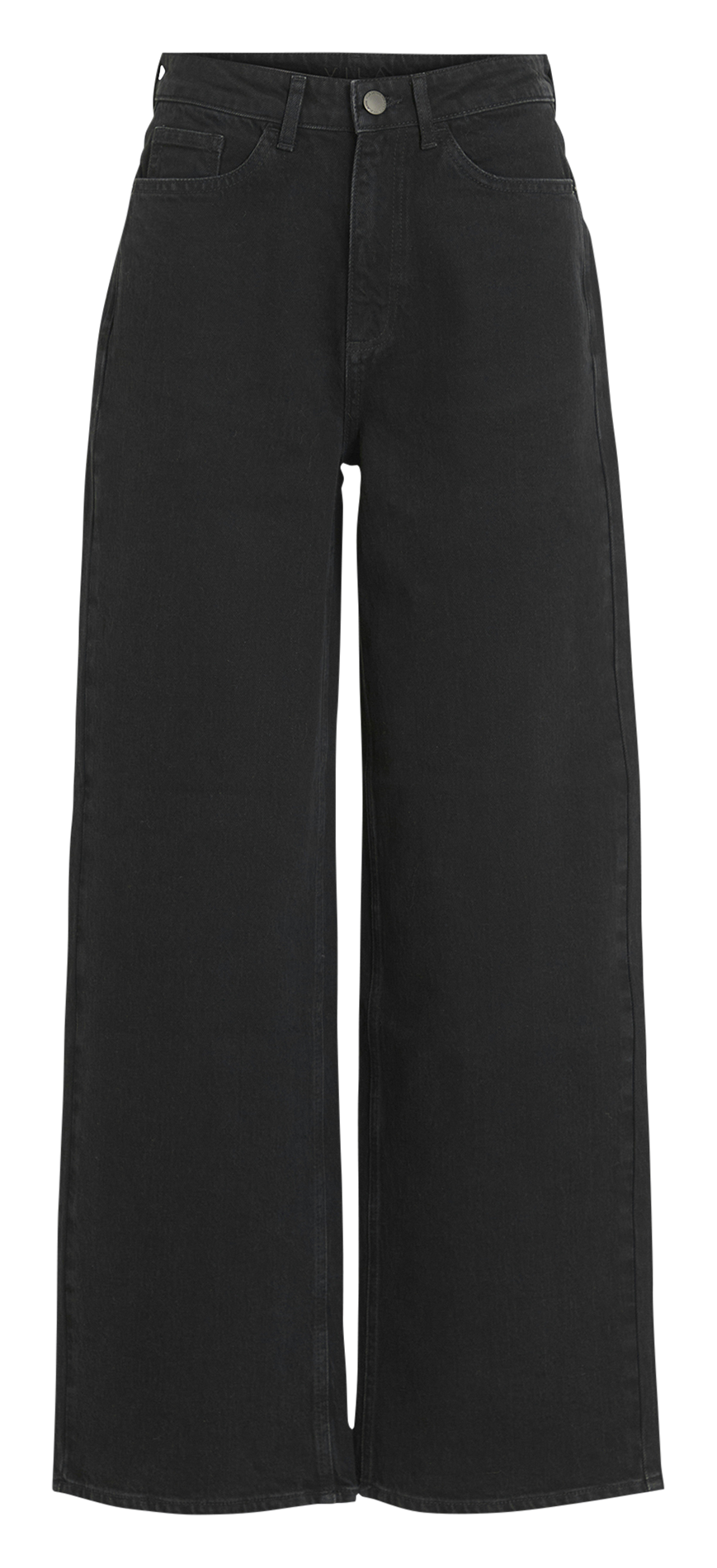 Jean large en coton mélangé VILA Noir