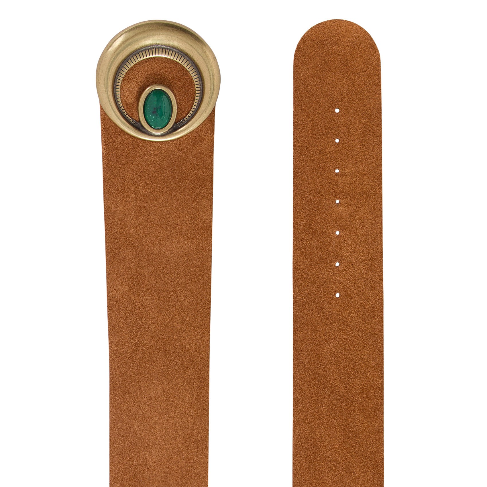 - Gespsluiting. - Breedte: 3 cm.  BA&SH Bruin