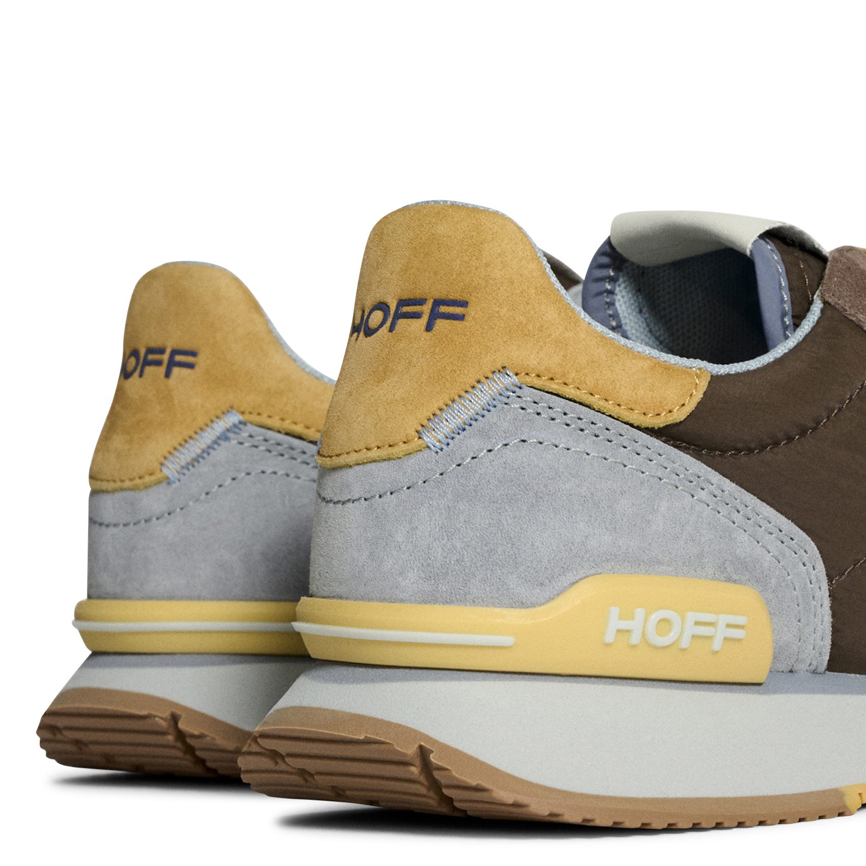 Lage sneakers van twee materialen HOFF Bruin