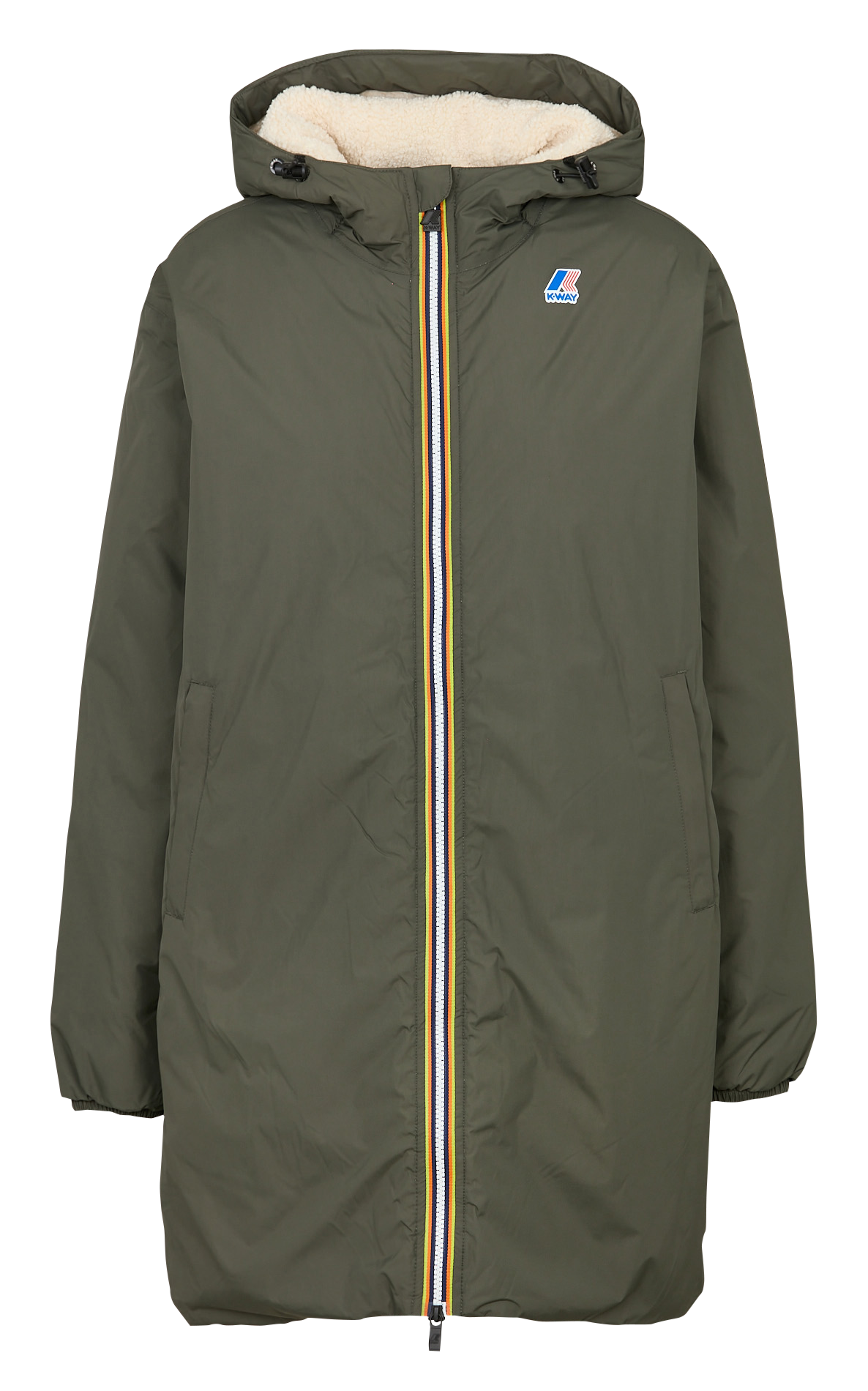 Hooded jacket K-WAY Green
