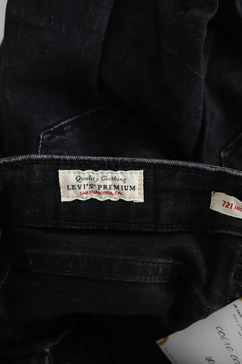 Cotton skinny jeans LEVI'S - Seconde main Black