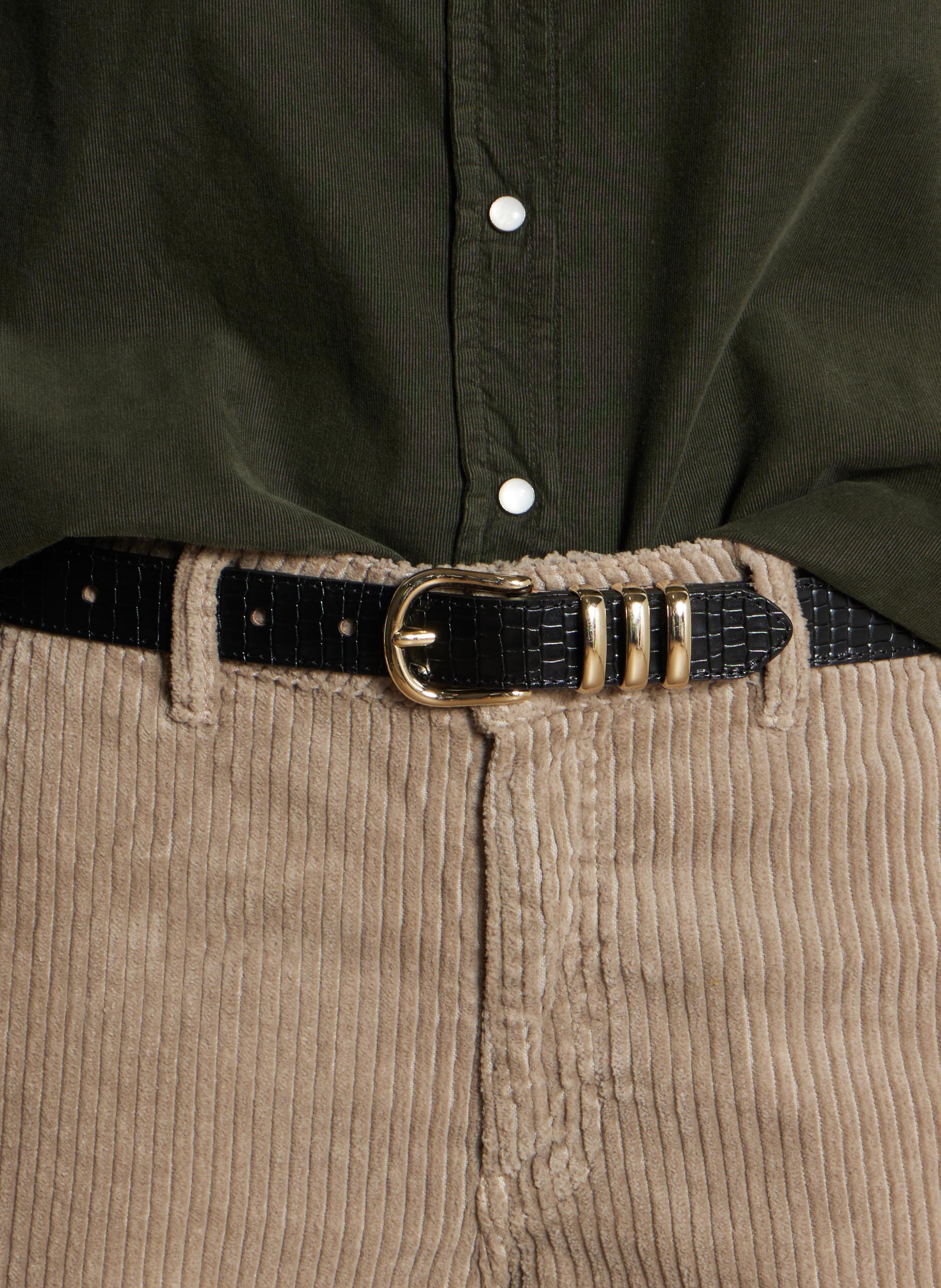 - Mit Schnalle zu schlieen. - Breite: 3 cm.  HERBERT FRERE SOEUR Schwarz