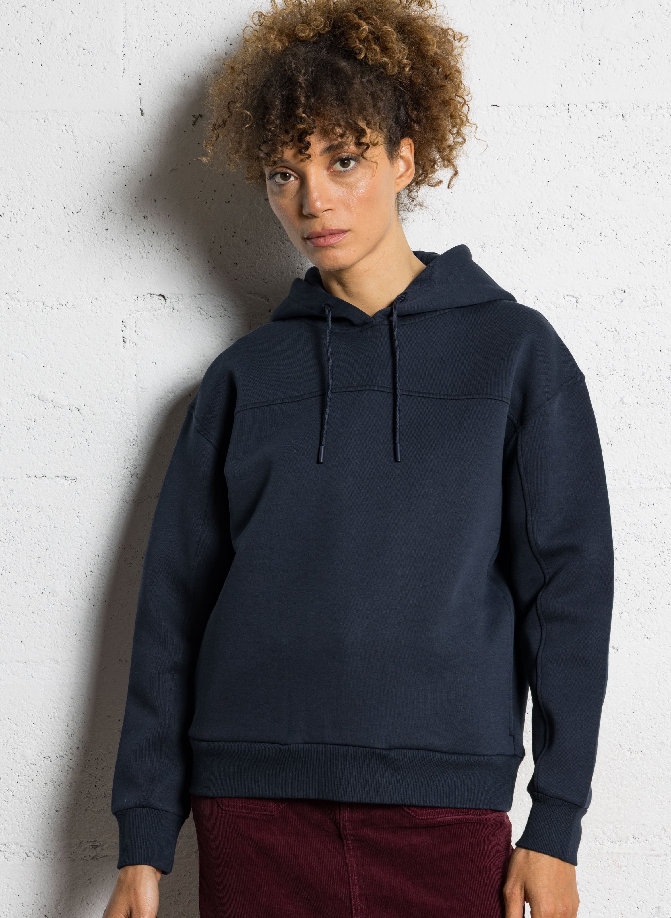 Cotton-mix round-neck sweatshirt MAISON 123 Blue