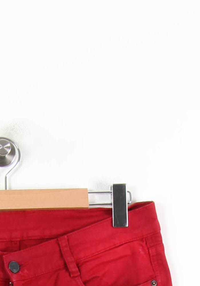 Cropped slim jeans with studs COMPTOIR DES COTONNIERS - Seconde main Red