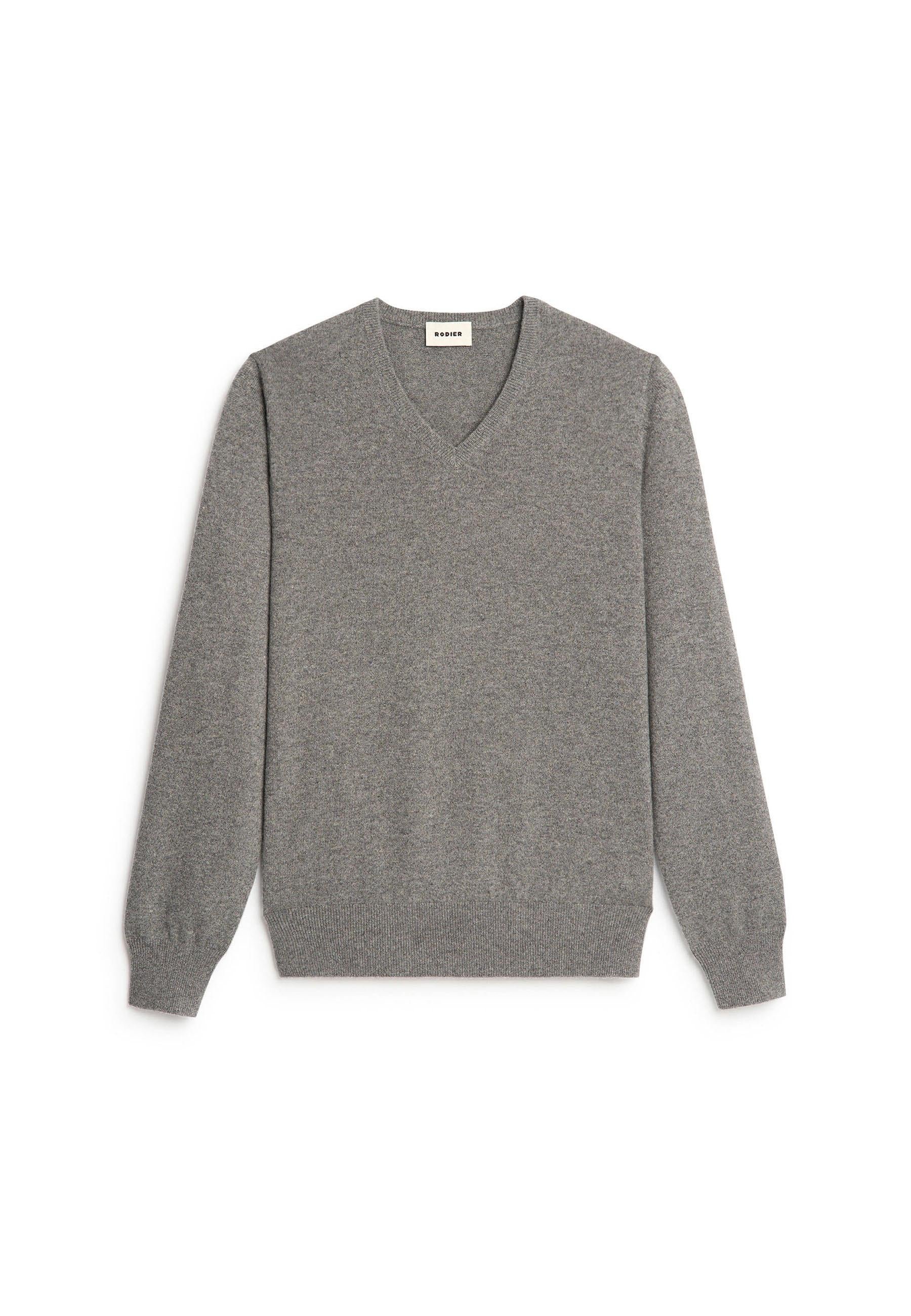 Belted cashmere sweater RODIER Grey