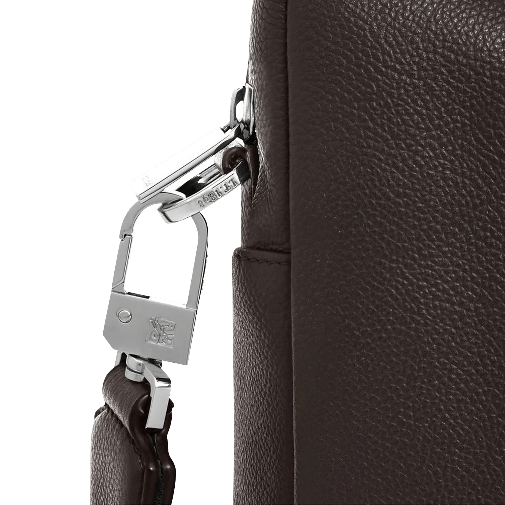 Porte-documents en cuir LE TANNEUR Marron