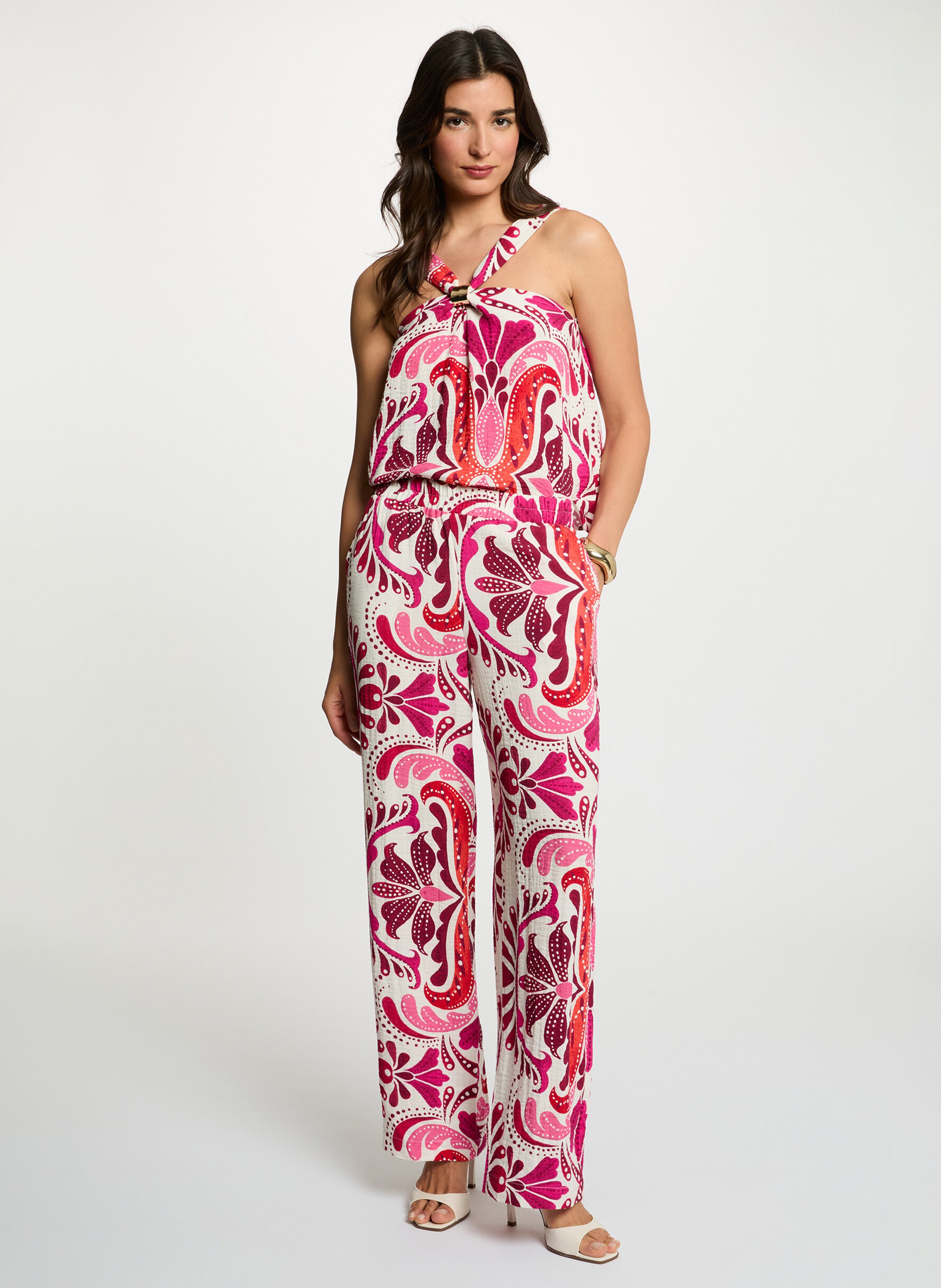 Top court imprimé MORGAN Multicolore