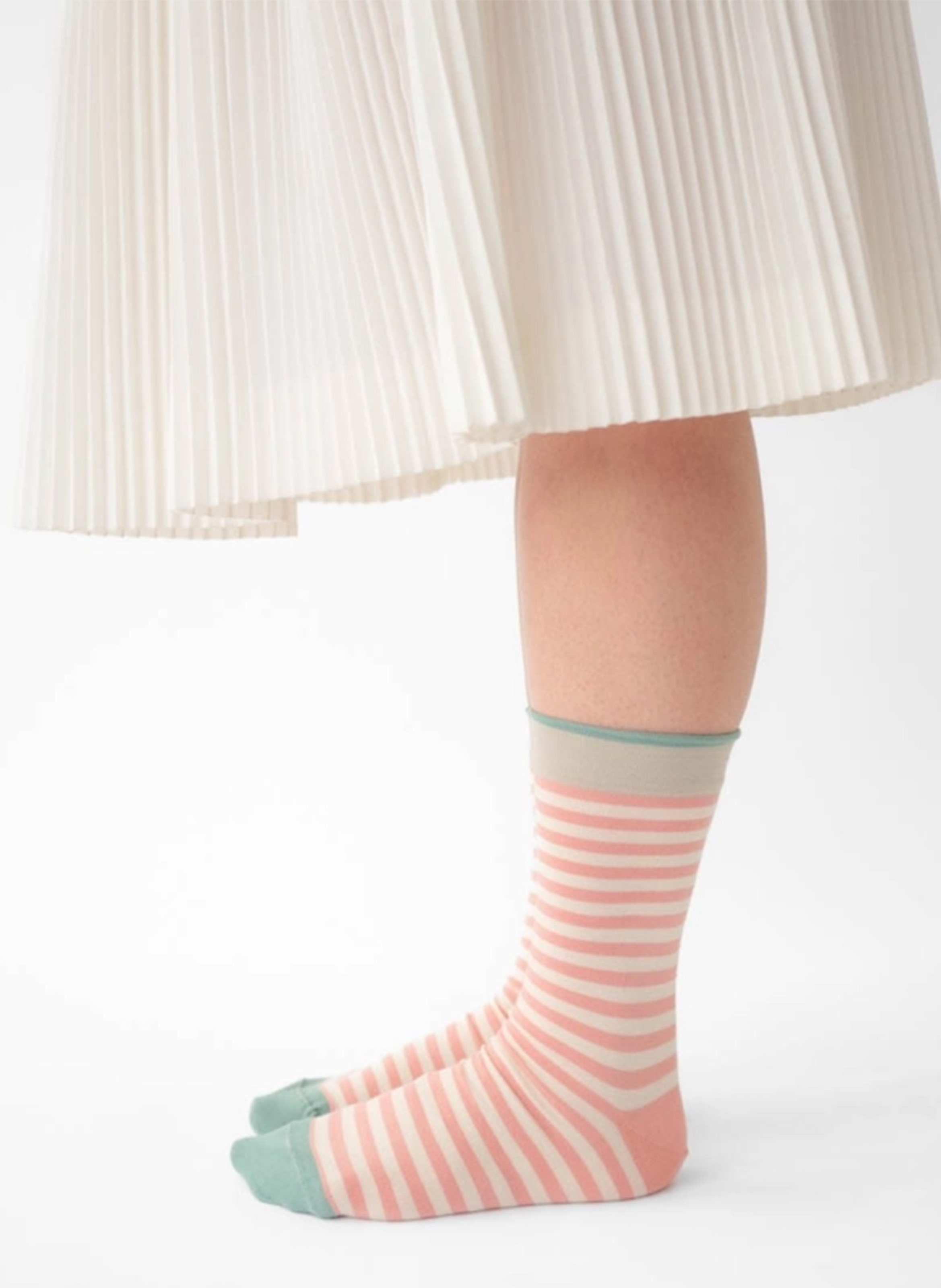 Daléa cotton-blend striped socks BONNE MAISON Orange