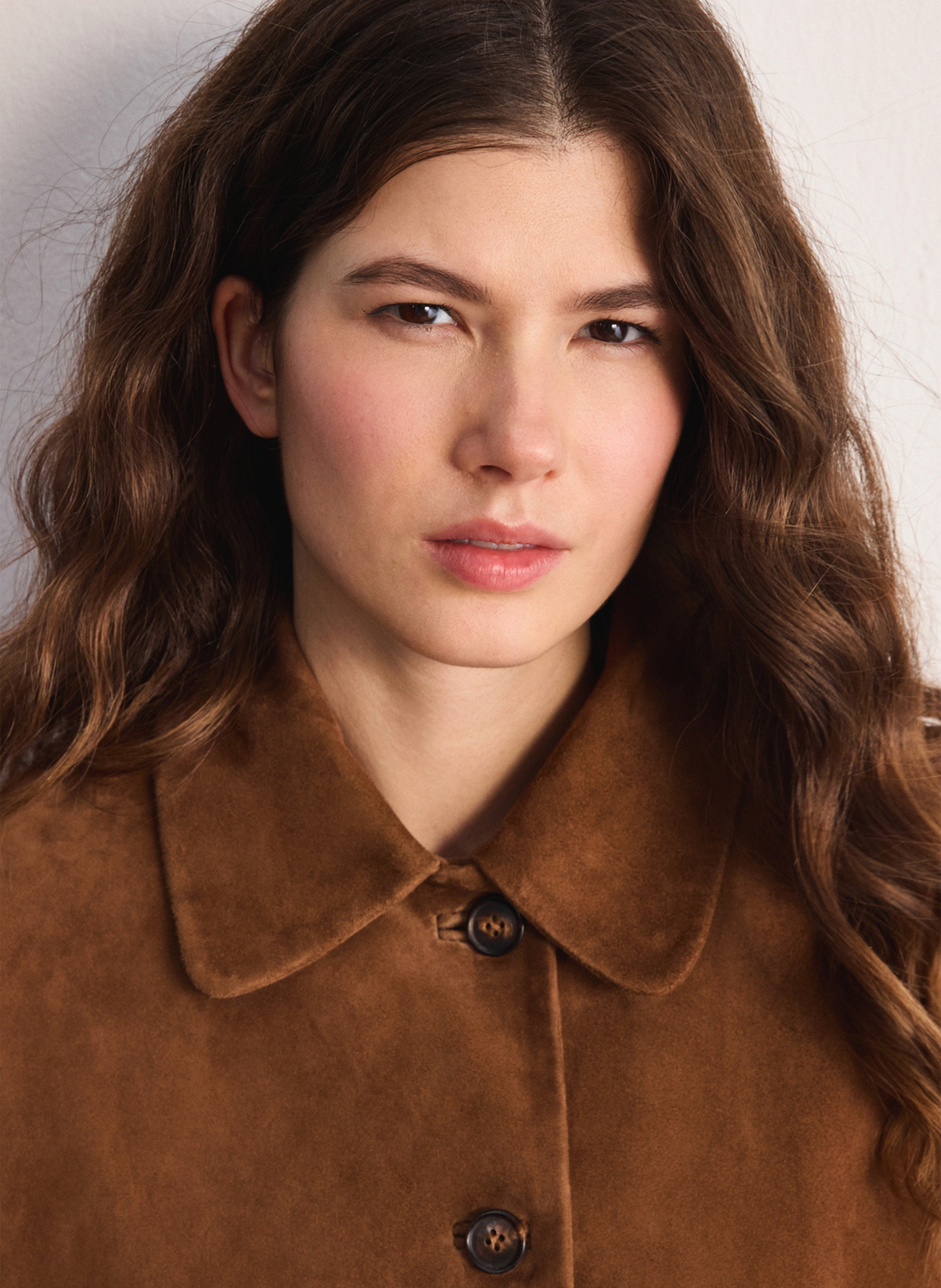 Lammlederblouson mit klassischem Kragen PABLO Braun