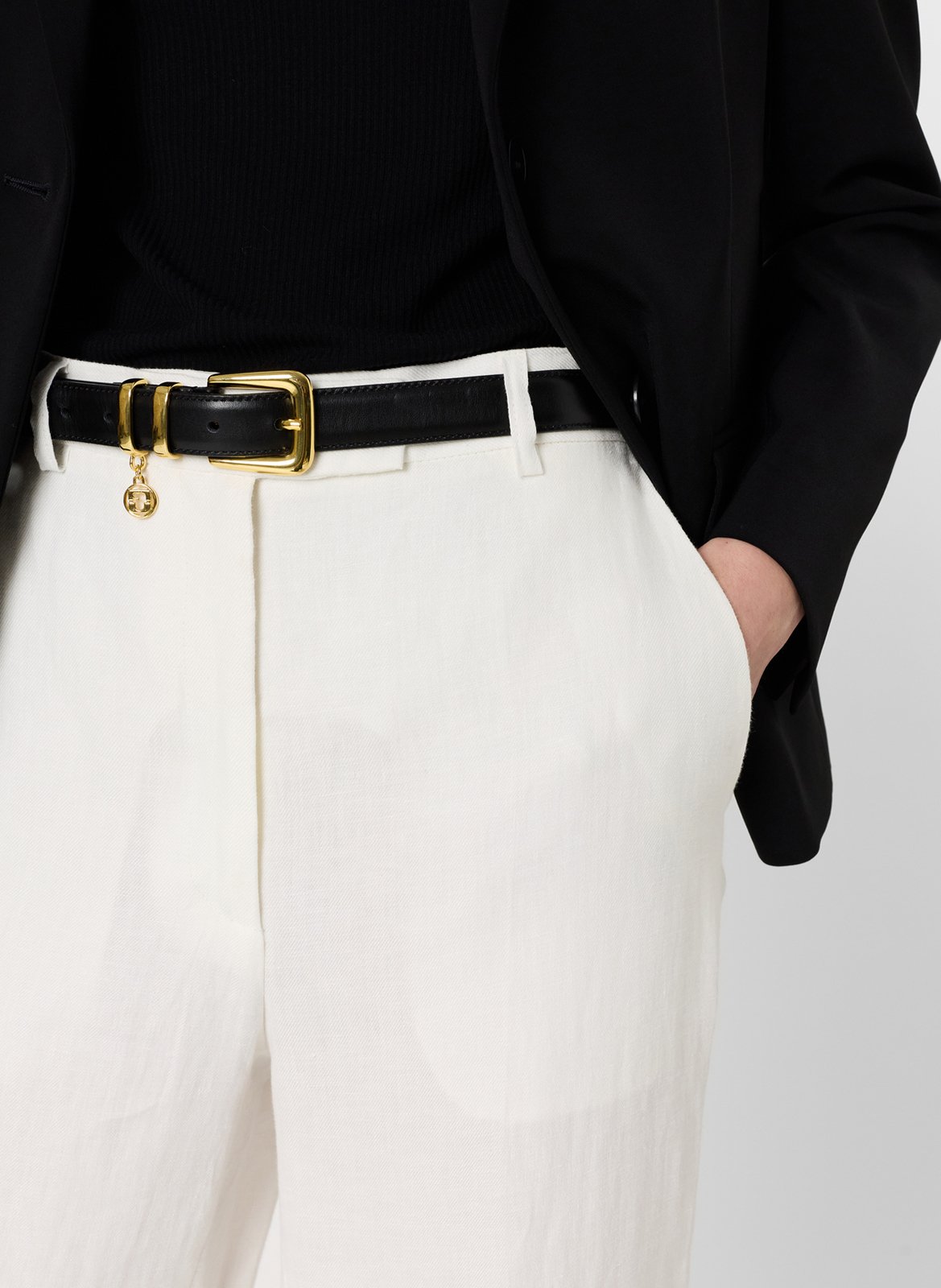 Pantalon large en lin GERARD DAREL Beige