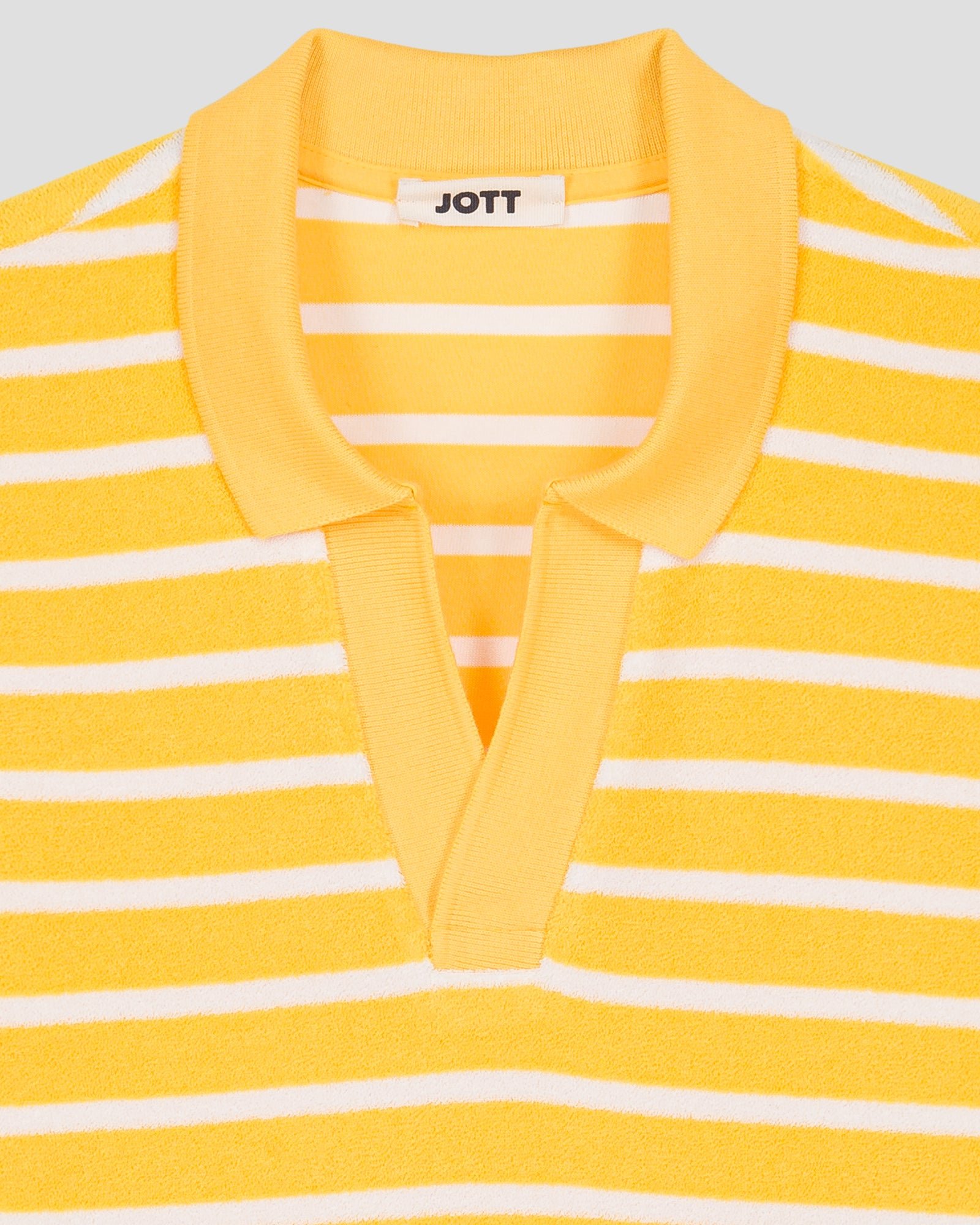 Short-sleeve buggy stripe polo JOTT Yellow