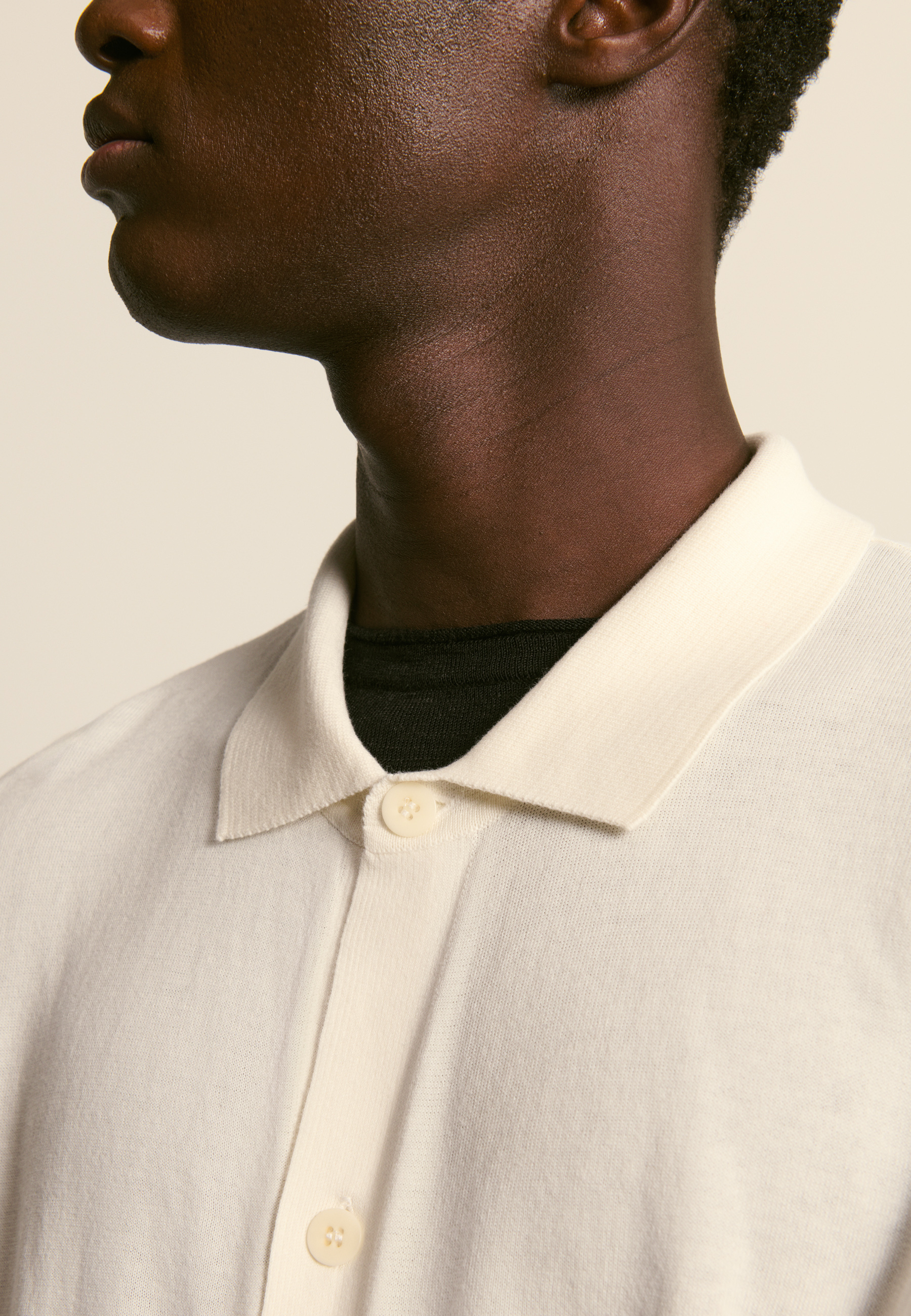 Chemise manches courtes en coton MAISON MONTAGUT Blanc