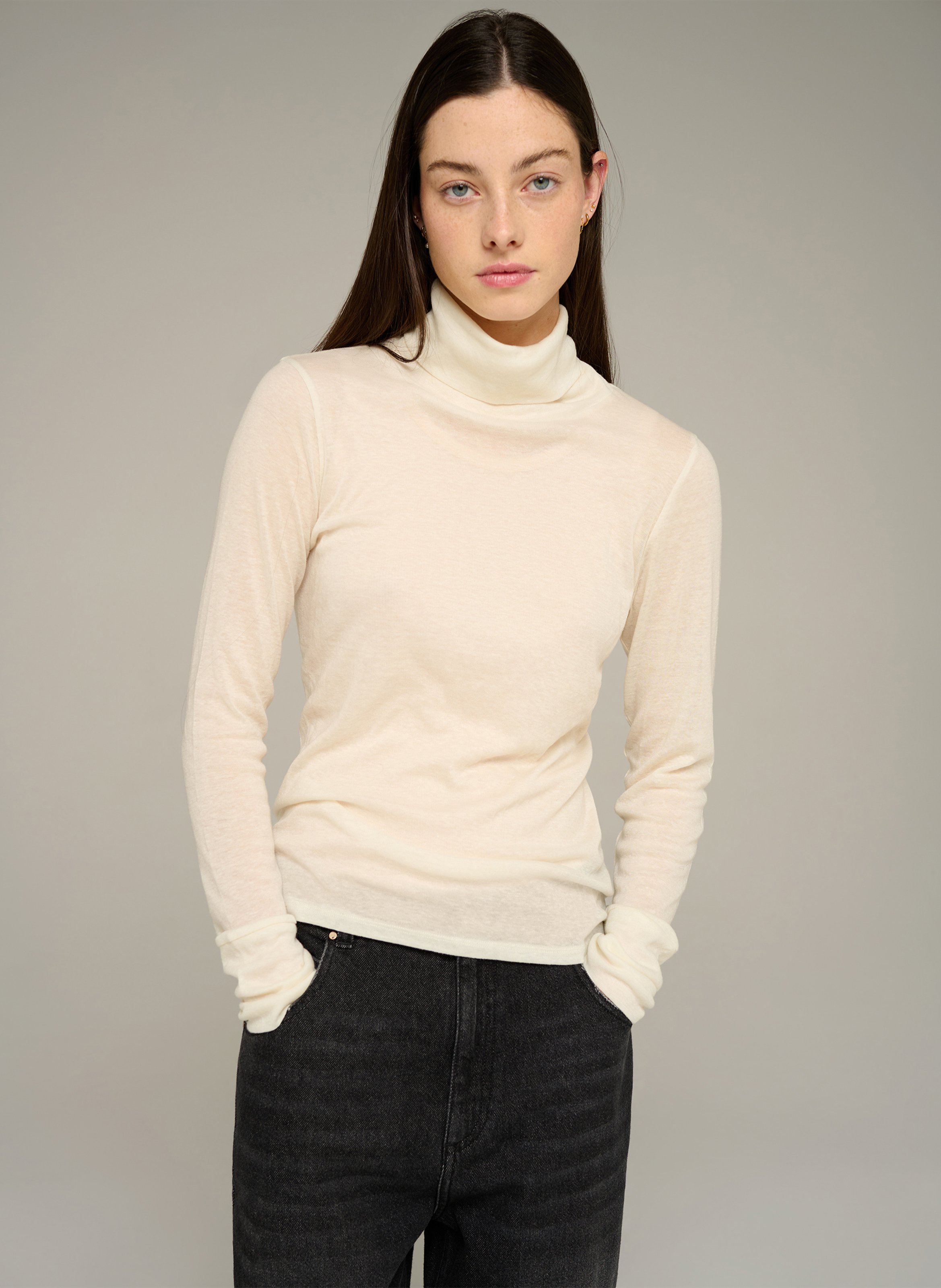 Langarm Rollkragen T-Shirt COTELAC ACOTE